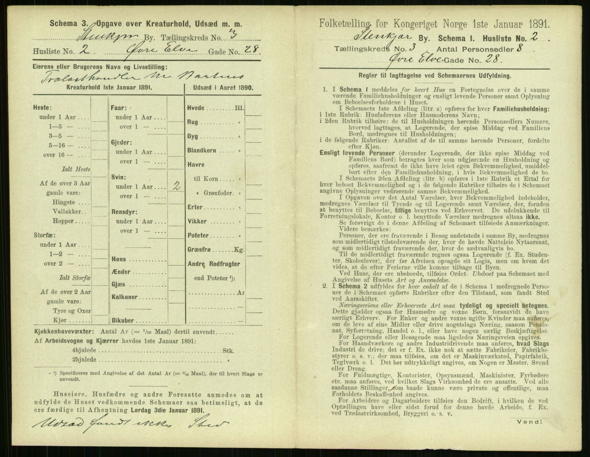 RA, 1891 census for 1702 Steinkjer, 1891, p. 763