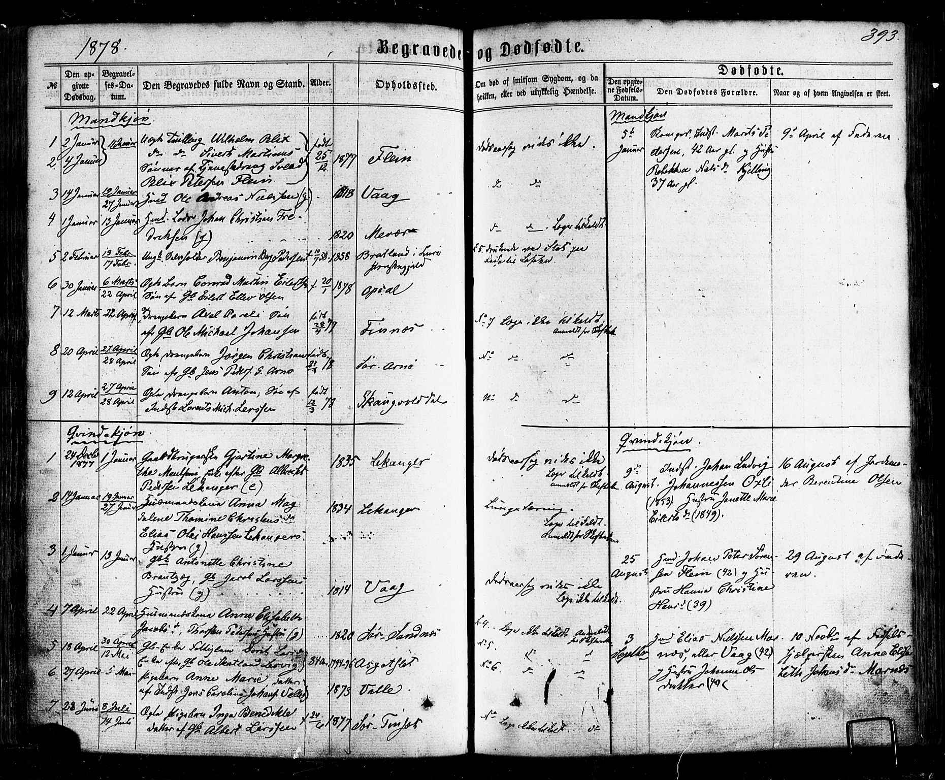 Ministerialprotokoller, klokkerbøker og fødselsregistre - Nordland, AV/SAT-A-1459/805/L0098: Parish register (official) no. 805A05, 1862-1879, p. 393