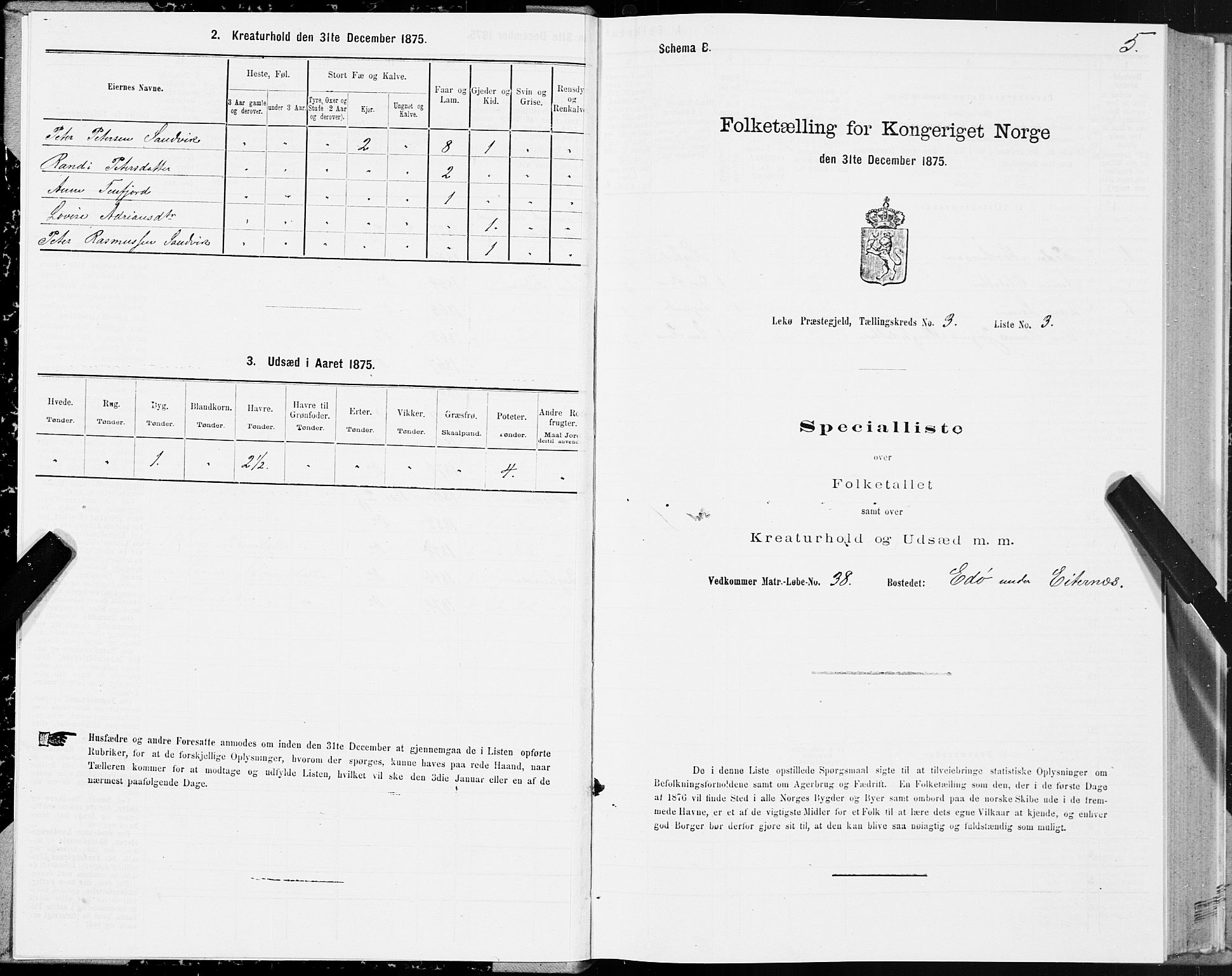 SAT, 1875 census for 1755P Leka, 1875, p. 2005