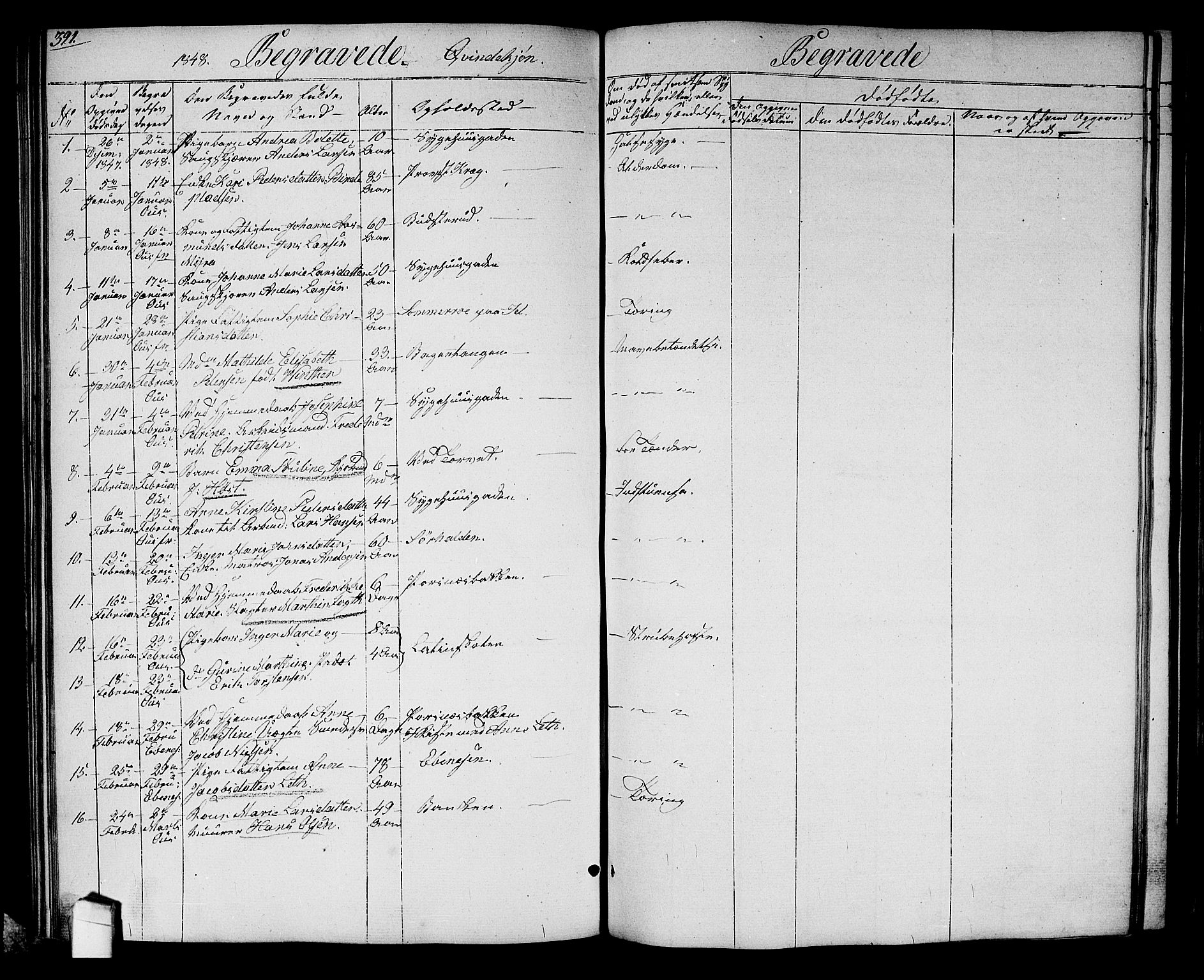 Halden prestekontor Kirkebøker, SAO/A-10909/G/Ga/L0004: Parish register (copy) no. 4, 1845-1854, p. 391