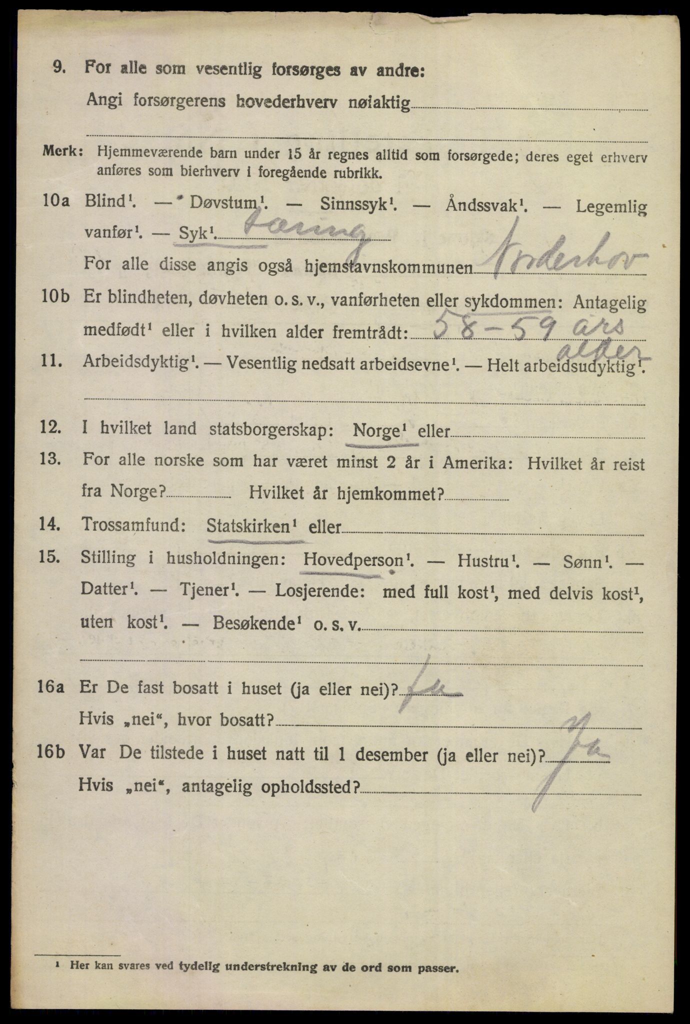 SAKO, 1920 census for Norderhov, 1920, p. 14545