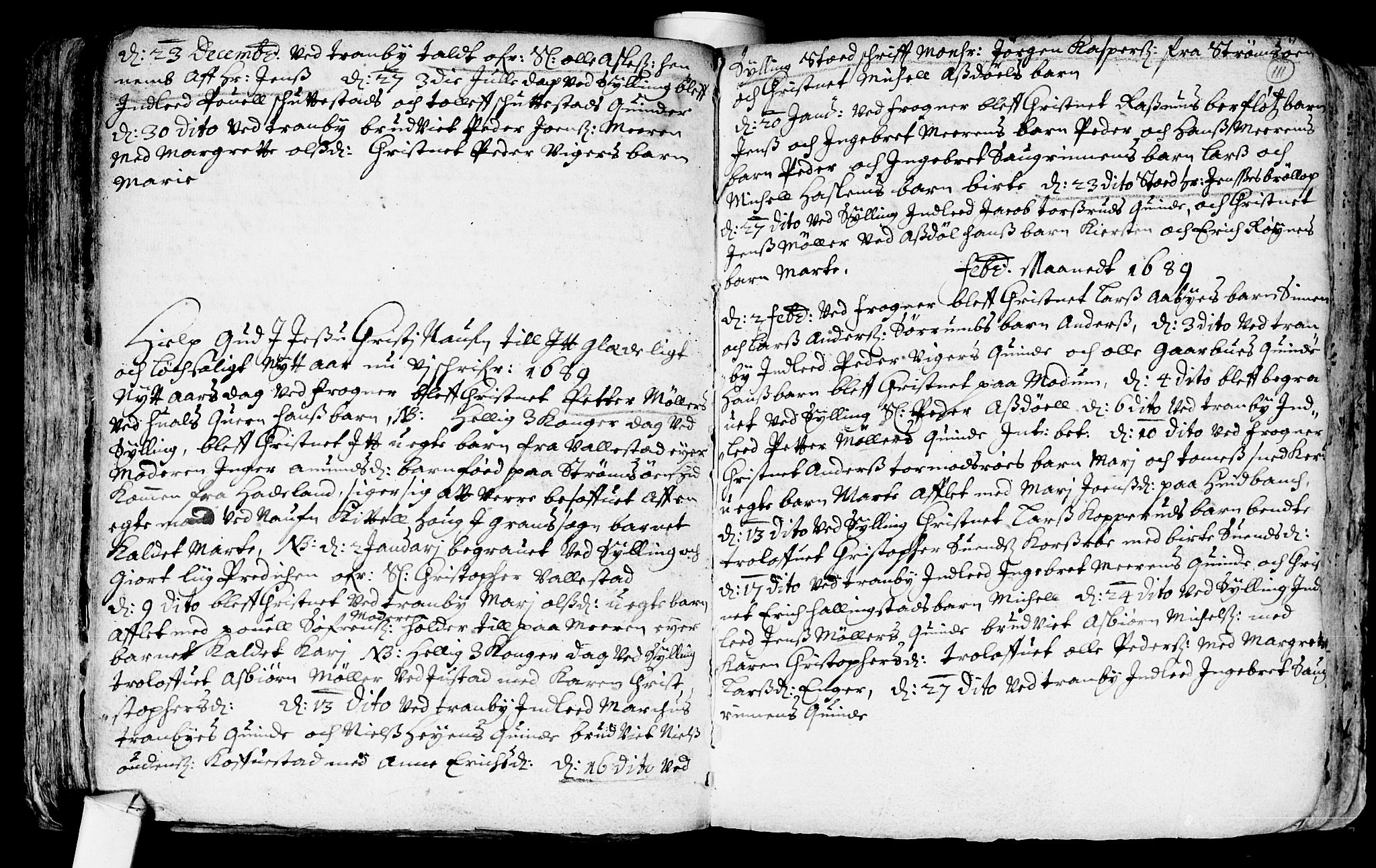 Lier kirkebøker, AV/SAKO-A-230/F/Fa/L0001: Parish register (official) no. I 1, 1672-1701, p. 111