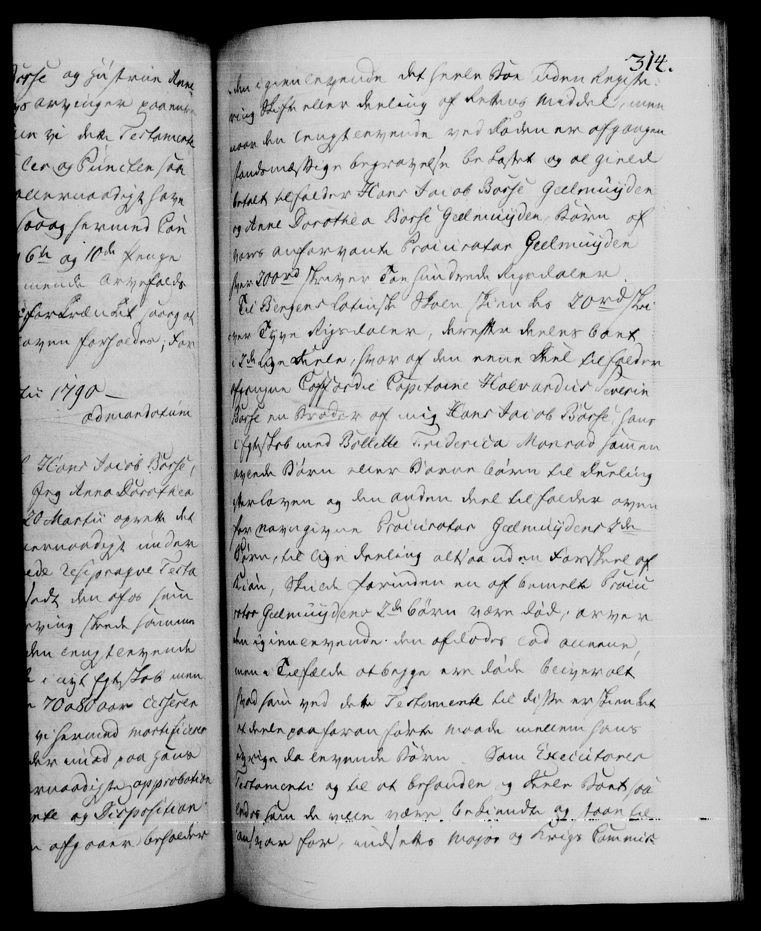 Danske Kanselli 1572-1799, RA/EA-3023/F/Fc/Fca/Fcaa/L0053: Norske registre, 1790-1791, p. 314a