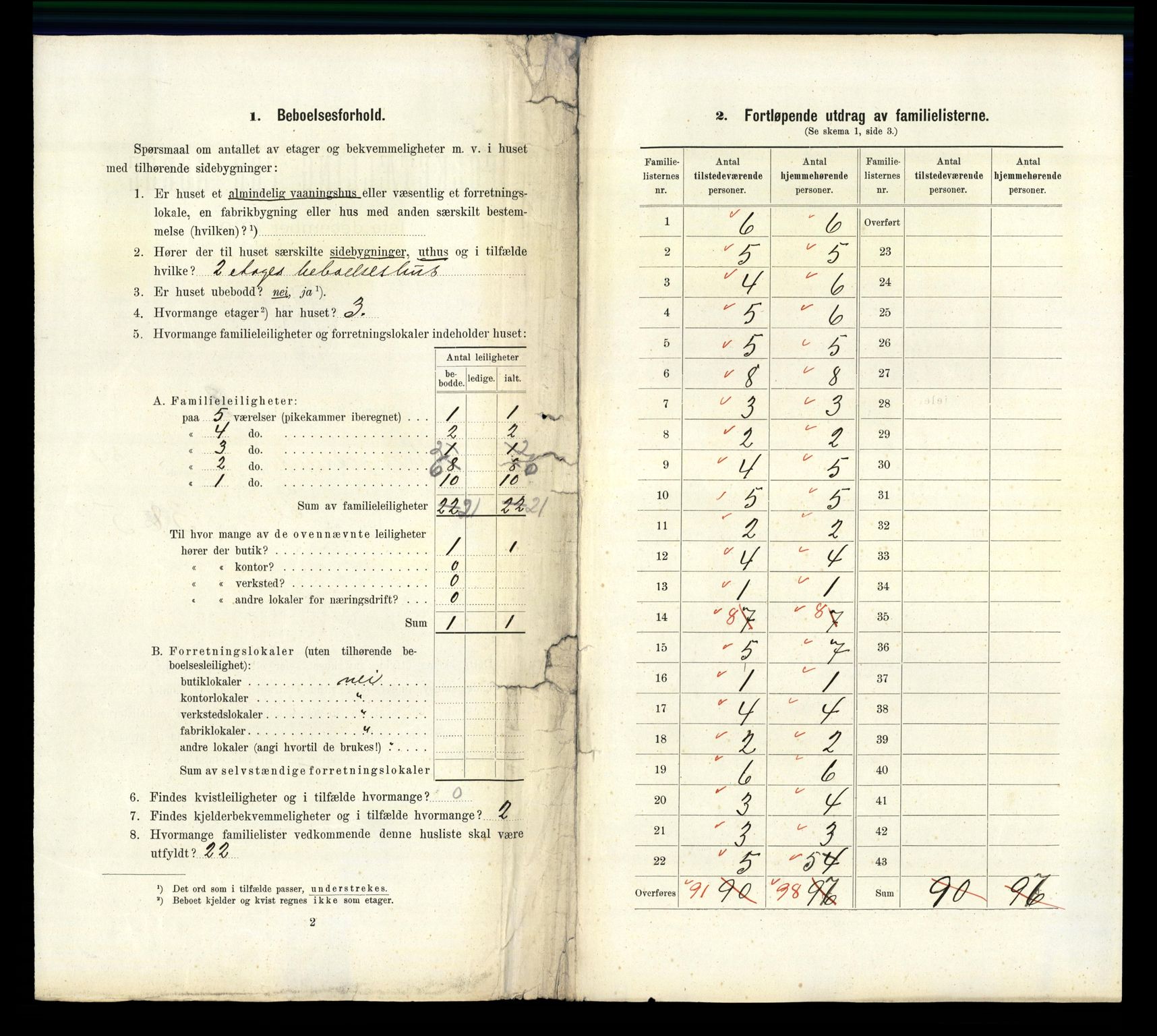 RA, 1910 census for Kristiansand, 1910, p. 8763