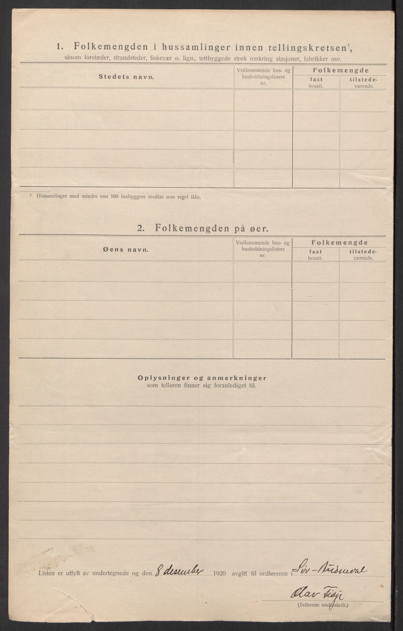 SAK, 1920 census for Sør-Audnedal, 1920, p. 75