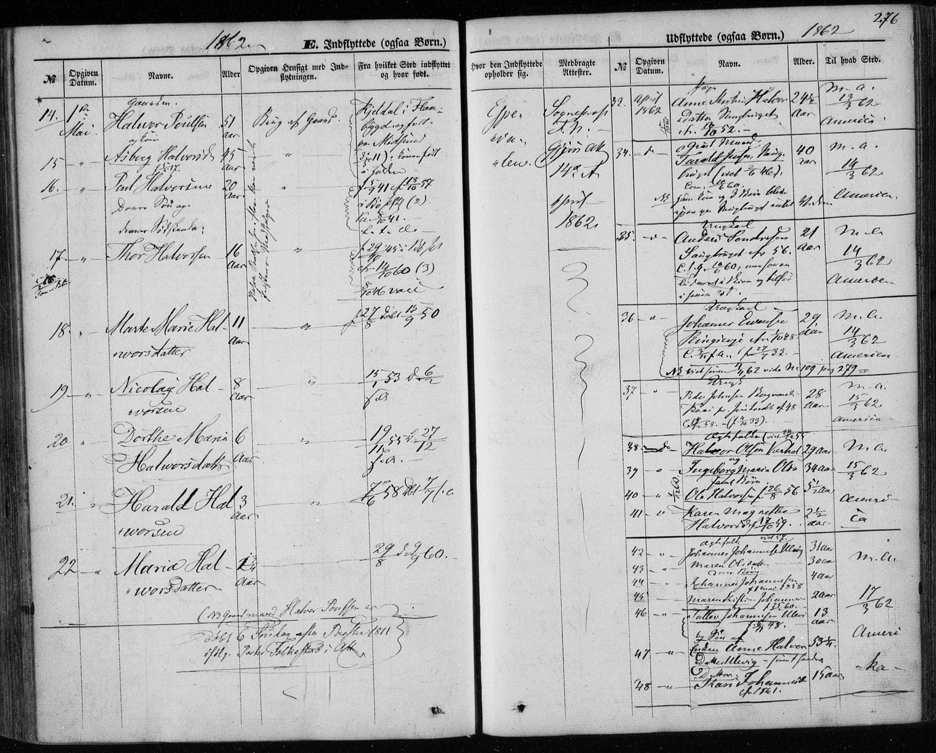 Holla kirkebøker, AV/SAKO-A-272/F/Fa/L0006: Parish register (official) no. 6, 1861-1869, p. 276