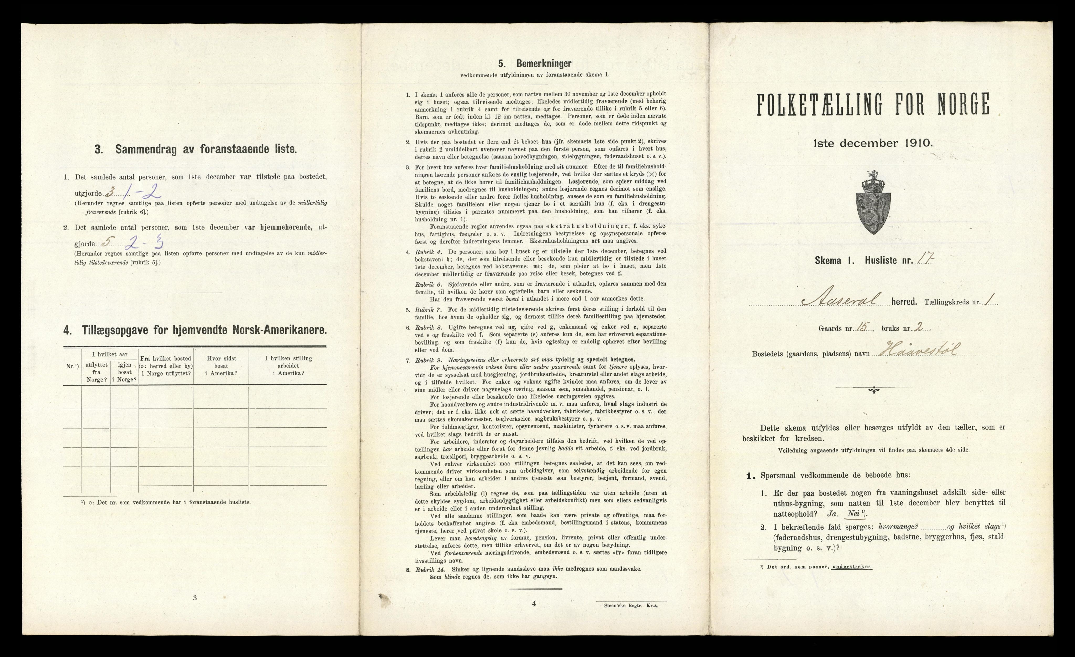 RA, 1910 census for Åseral, 1910, p. 67