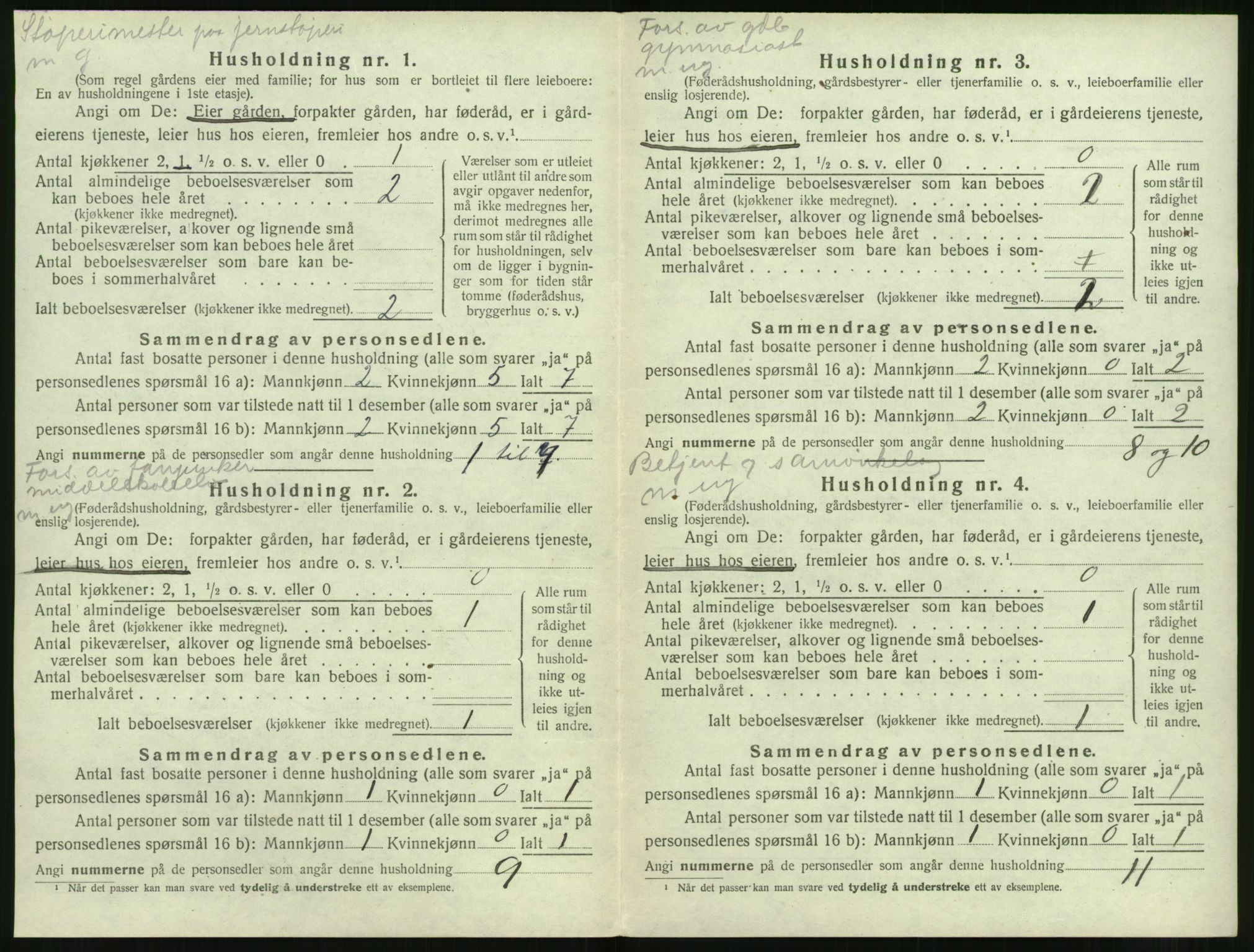 SAT, 1920 census for Volda, 1920, p. 547