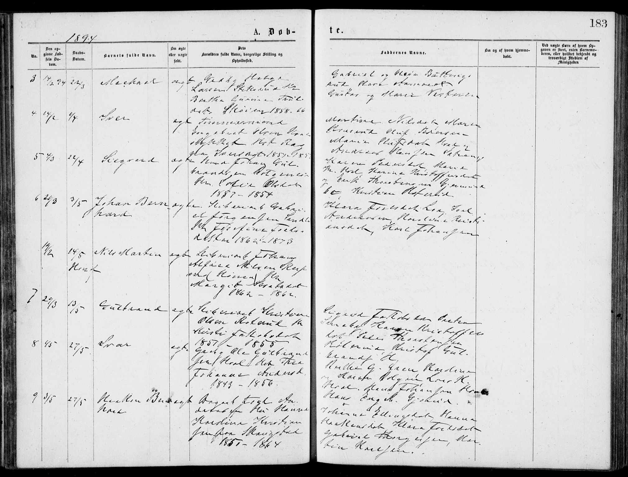 Norderhov kirkebøker, SAKO/A-237/G/Gb/L0001: Parish register (copy) no. II 1, 1876-1899, p. 183