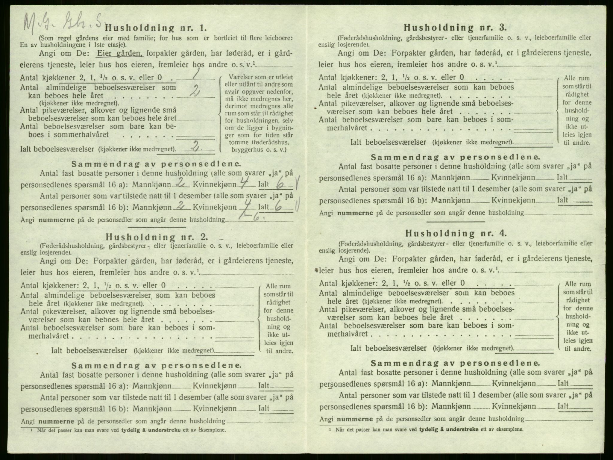 SAKO, 1920 census for Sem, 1920, p. 892