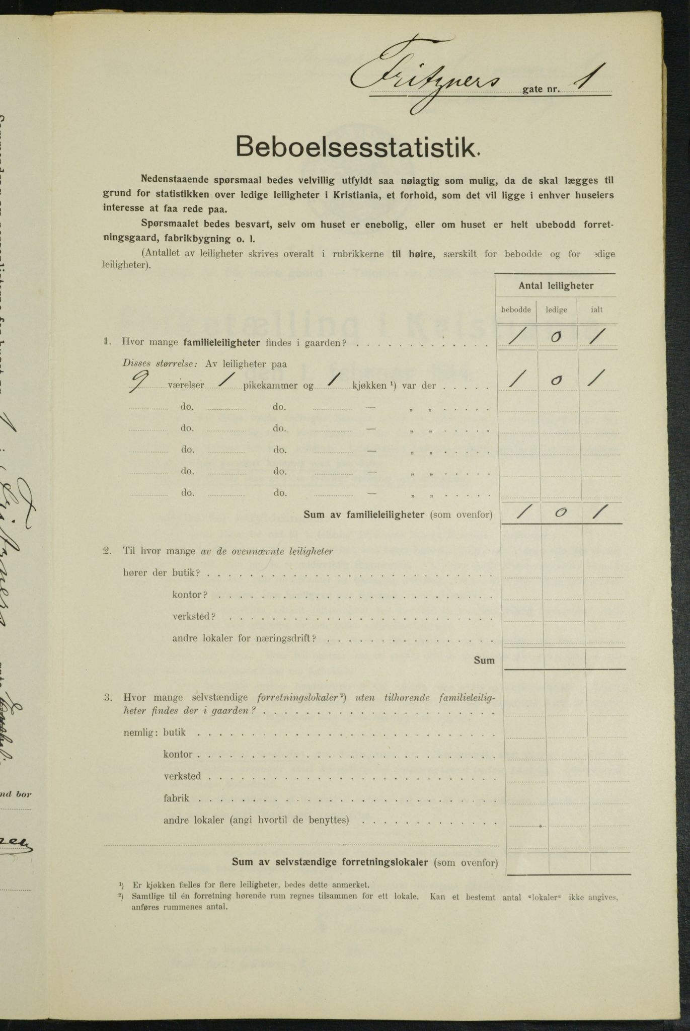 OBA, Municipal Census 1914 for Kristiania, 1914, p. 27237