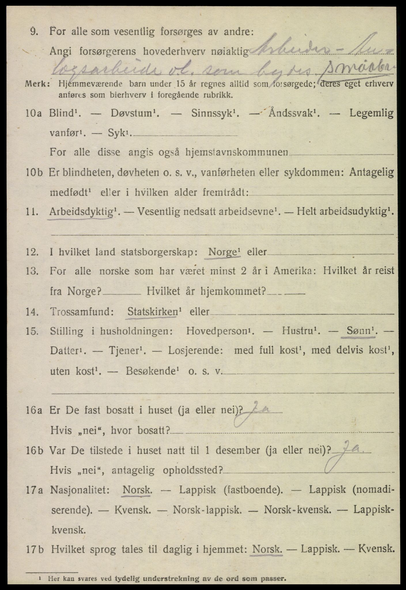 SAT, 1920 census for Meløy, 1920, p. 8328