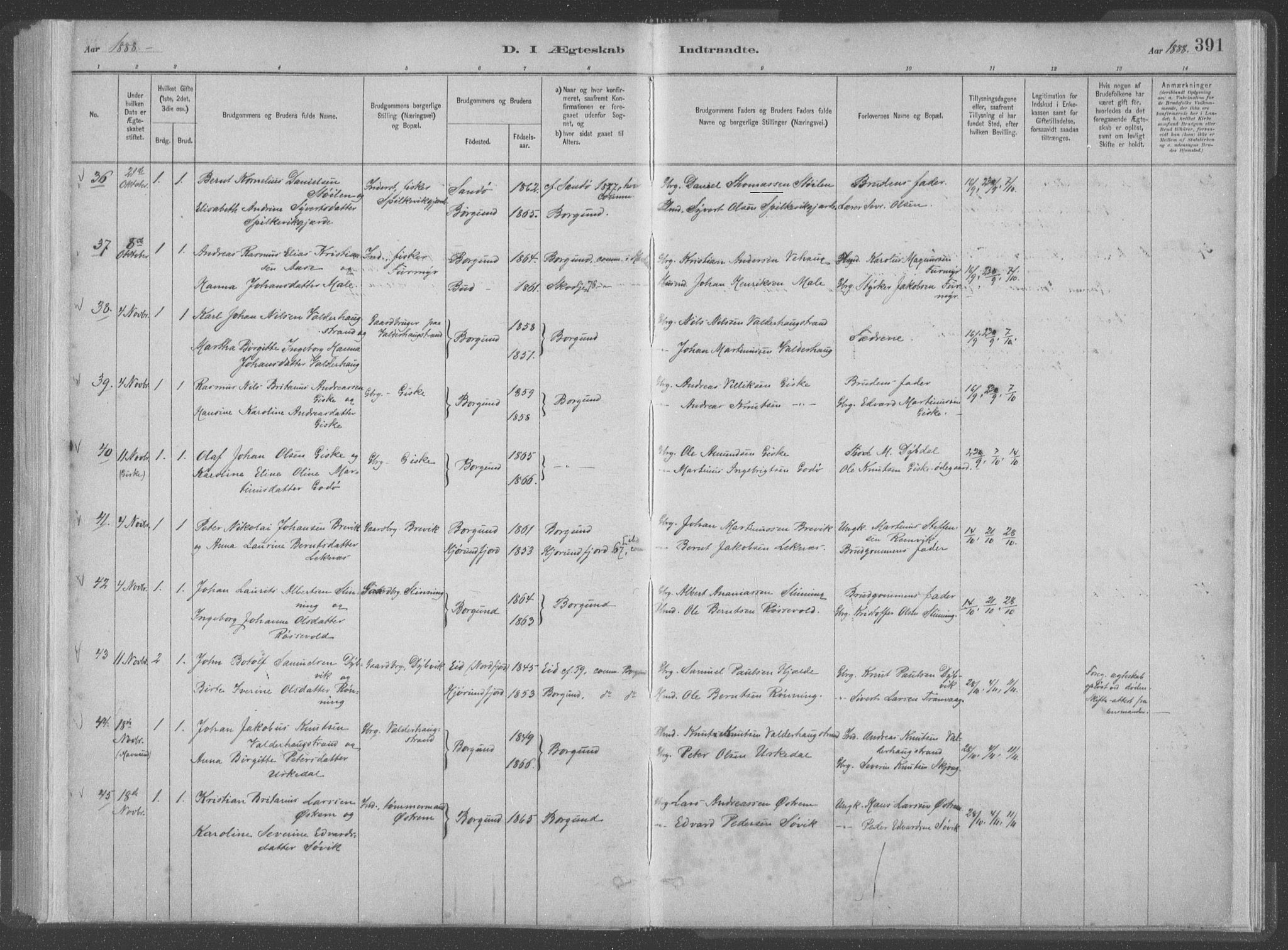Ministerialprotokoller, klokkerbøker og fødselsregistre - Møre og Romsdal, SAT/A-1454/528/L0402: Parish register (official) no. 528A12II, 1880-1903, p. 391