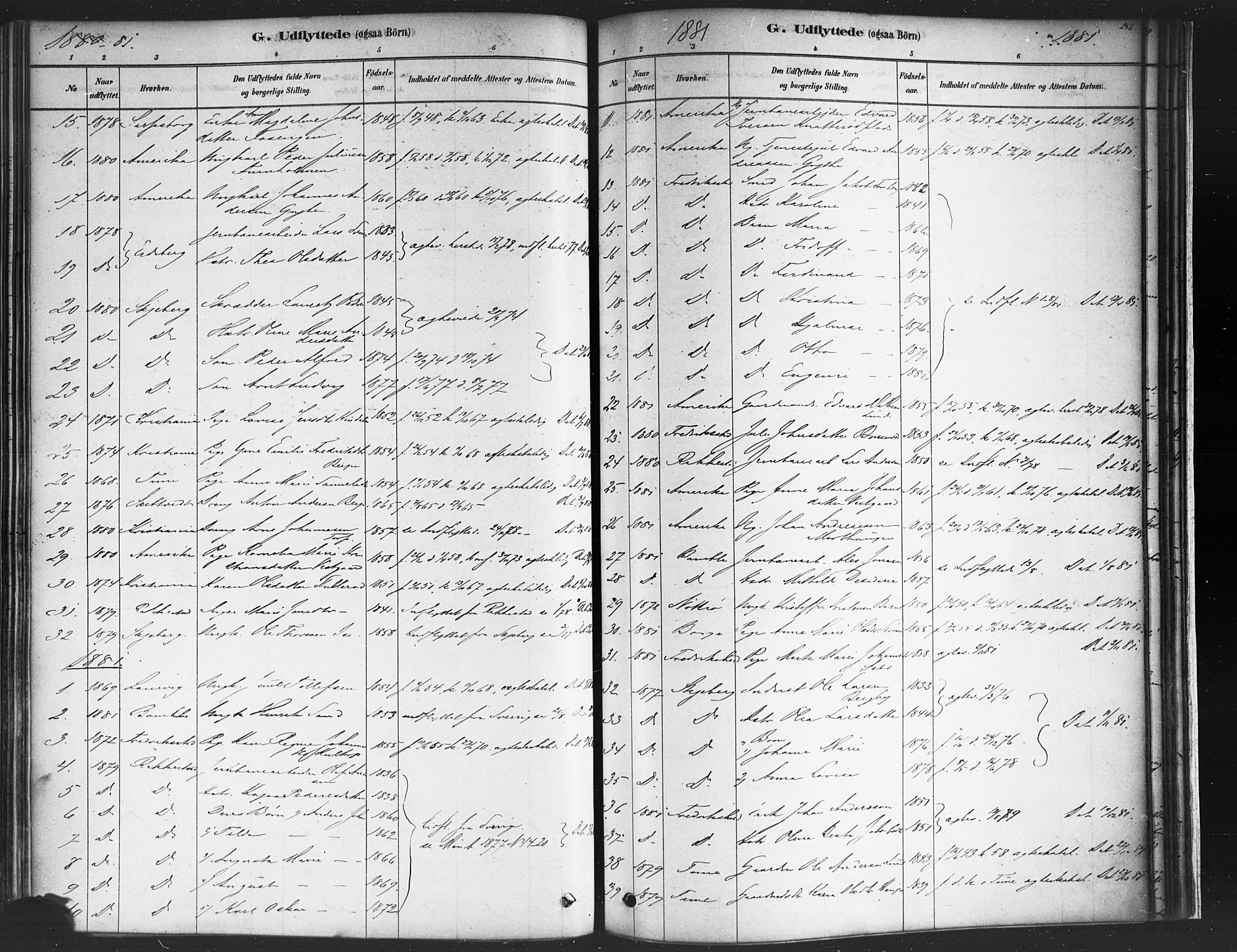 Varteig prestekontor Kirkebøker, AV/SAO-A-10447a/F/Fa/L0002: Parish register (official) no. 2, 1878-1899, p. 256