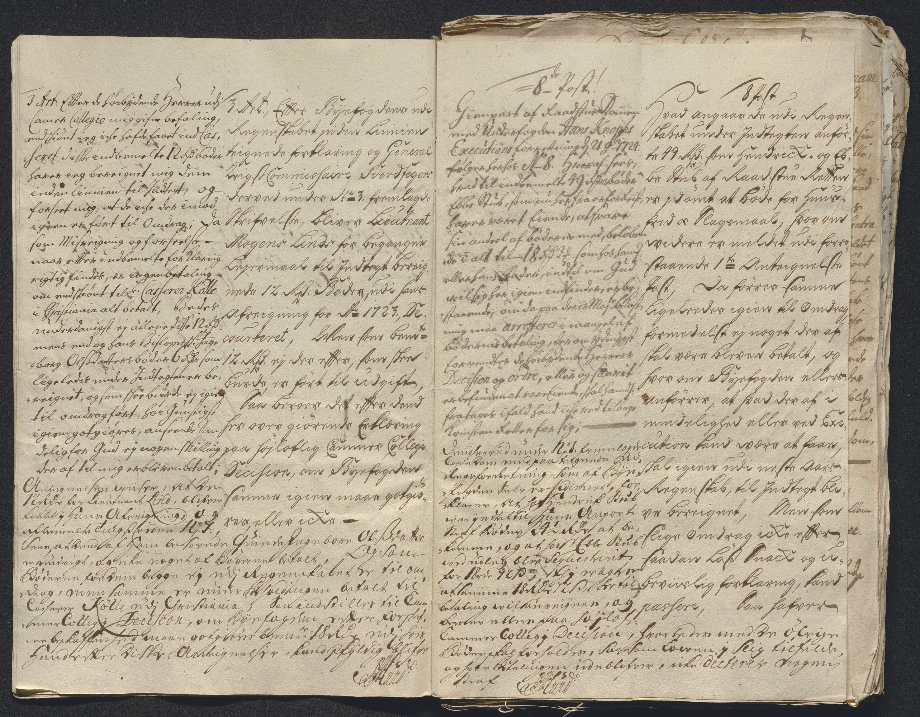 Rentekammeret inntil 1814, Reviderte regnskaper, Byregnskaper, AV/RA-EA-4066/R/Rm/L0286: [M19] Sikt og sakefall, 1719-1727, p. 240