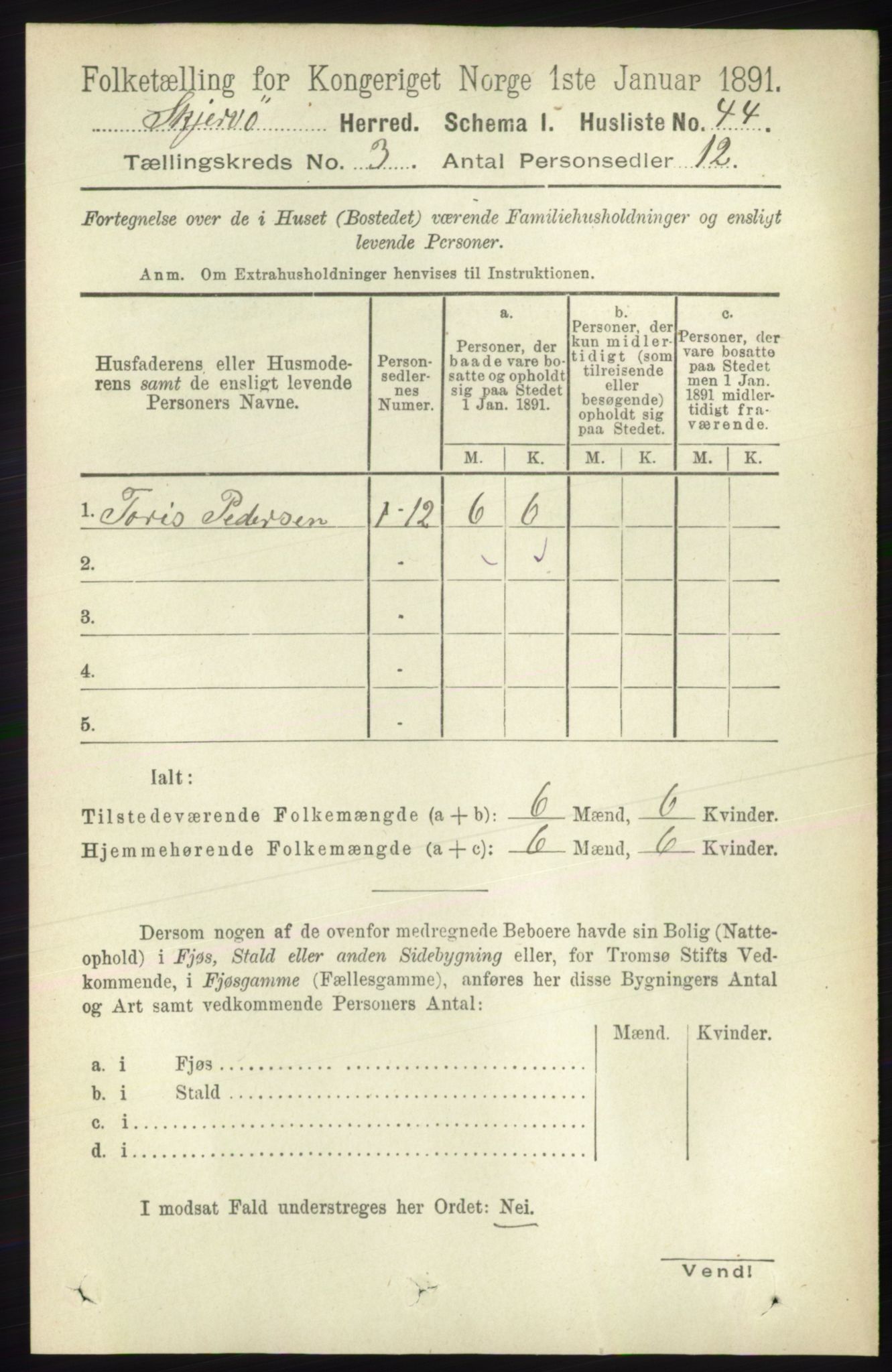 RA, 1891 census for 1941 Skjervøy, 1891, p. 1838