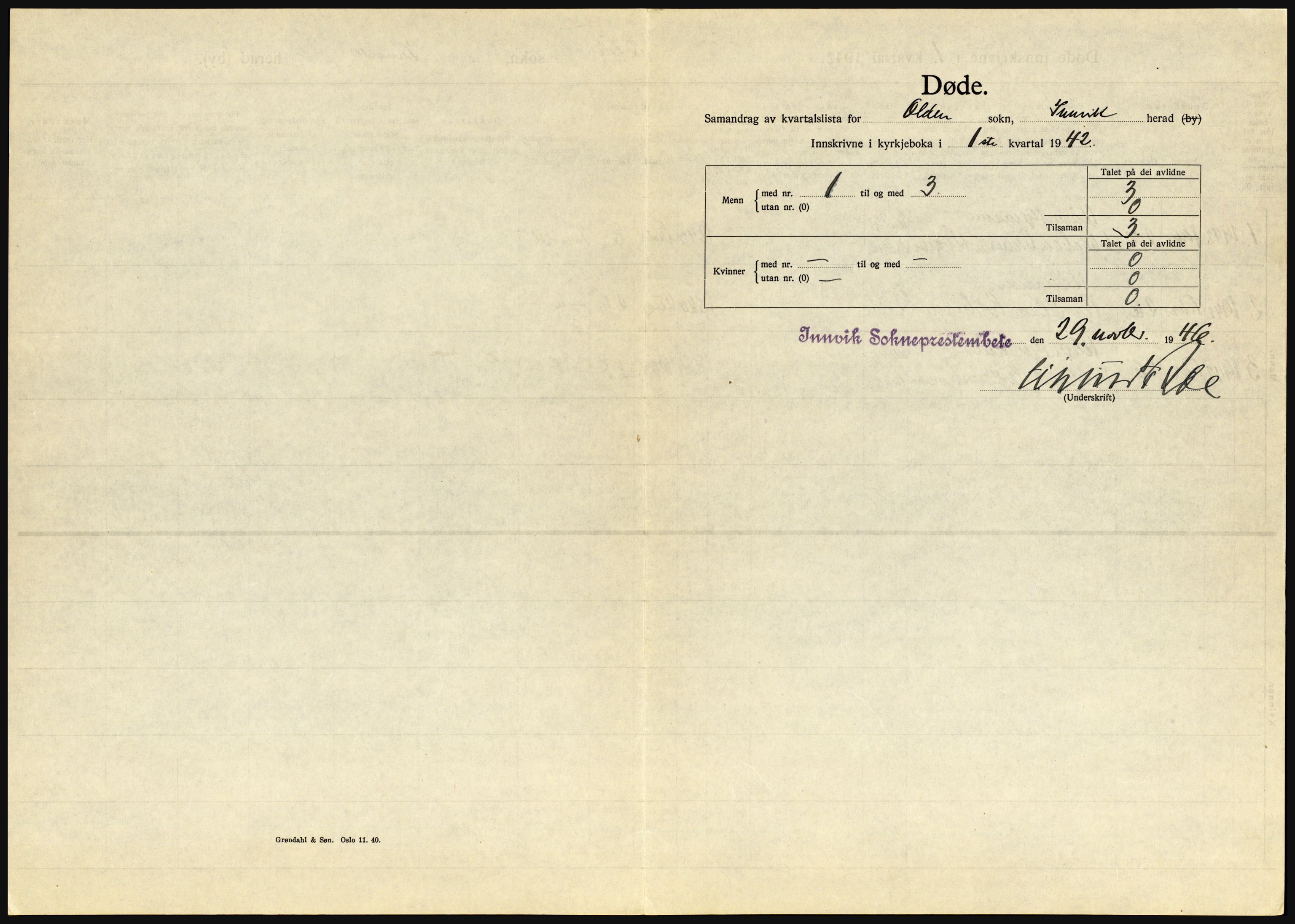 Statistisk sentralbyrå, Sosiodemografiske emner, Befolkning, AV/RA-S-2228/D/Df/Dfe/Dfeb/L0032: Sogn og Fjordane, 1942, p. 685