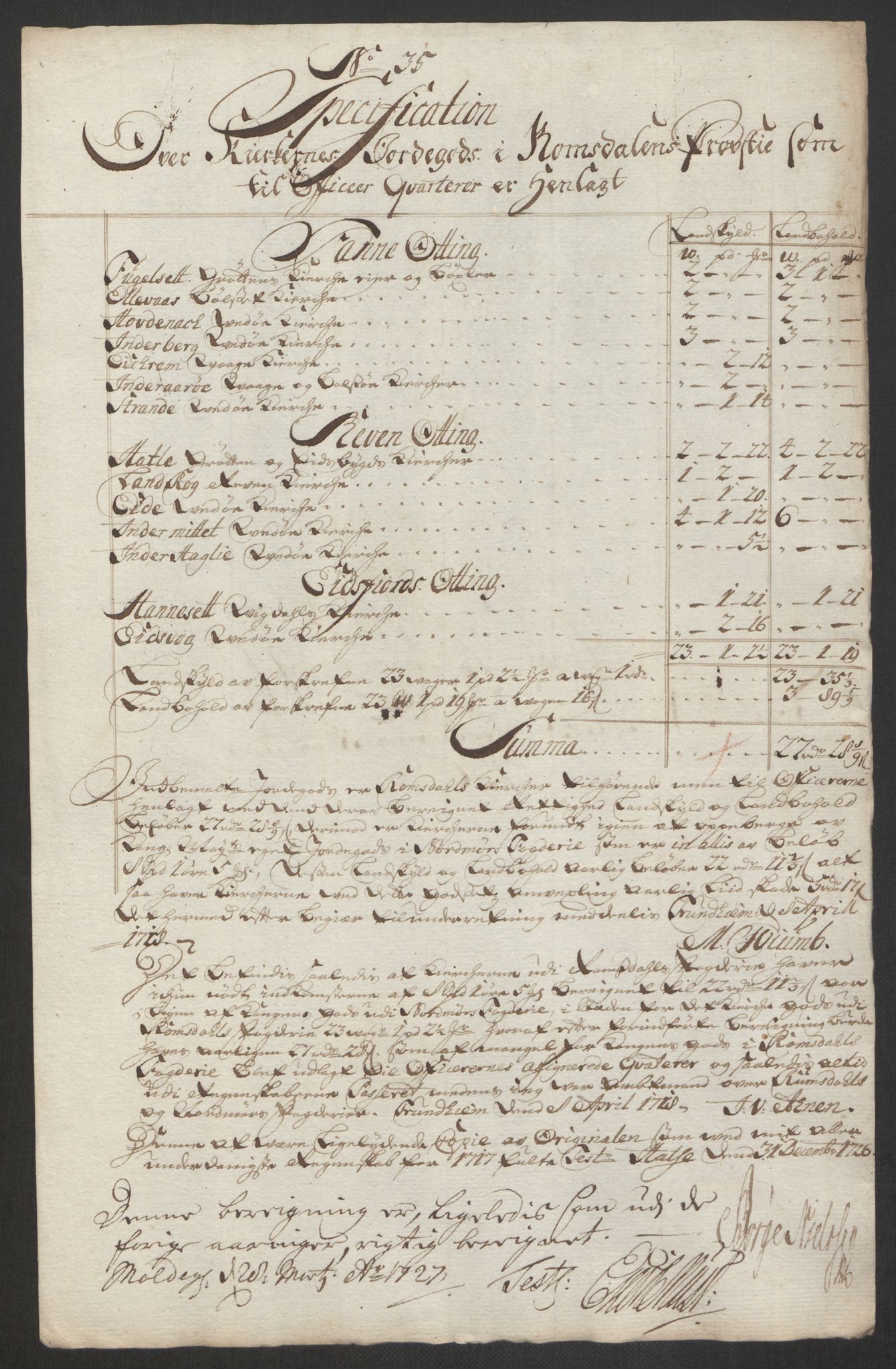 Rentekammeret inntil 1814, Reviderte regnskaper, Fogderegnskap, AV/RA-EA-4092/R56/L3759: Fogderegnskap Nordmøre, 1726, p. 228