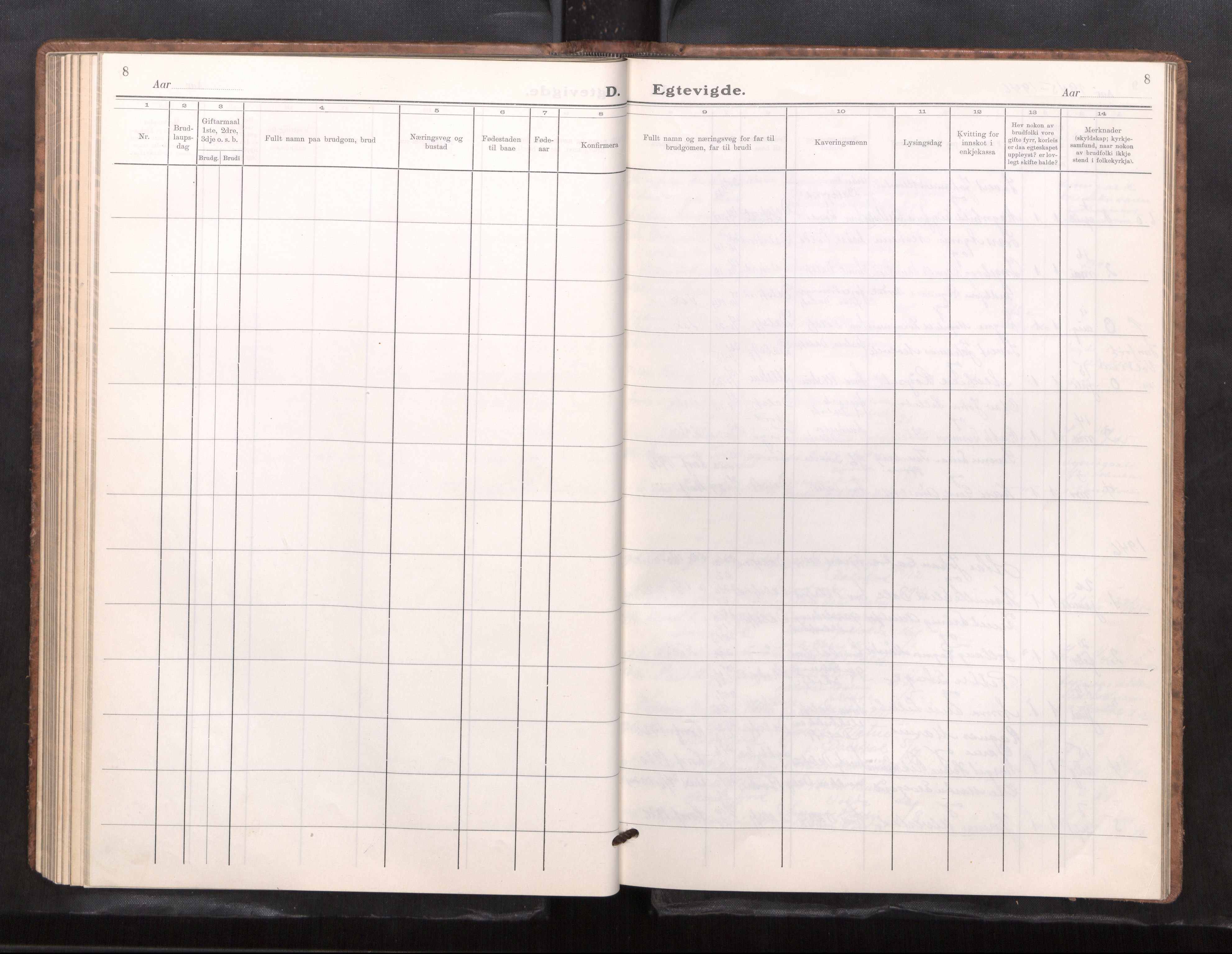 Ministerialprotokoller, klokkerbøker og fødselsregistre - Møre og Romsdal, AV/SAT-A-1454/512/L0171: Parish register (copy) no. 512---, 1936-1965, p. 8