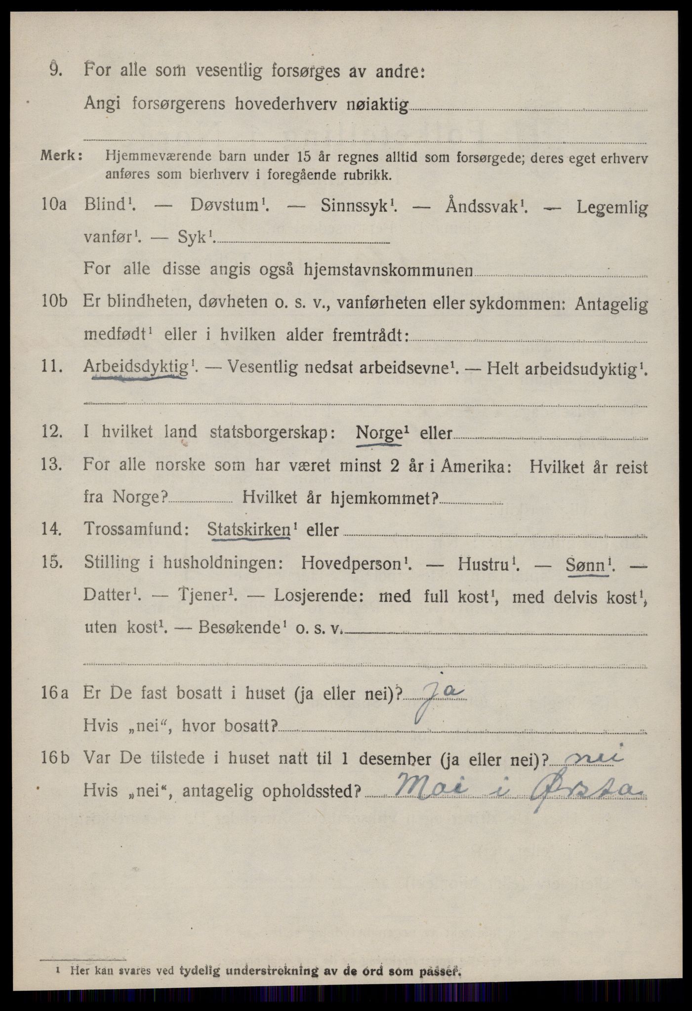 SAT, 1920 census for Ørsta, 1920, p. 5735