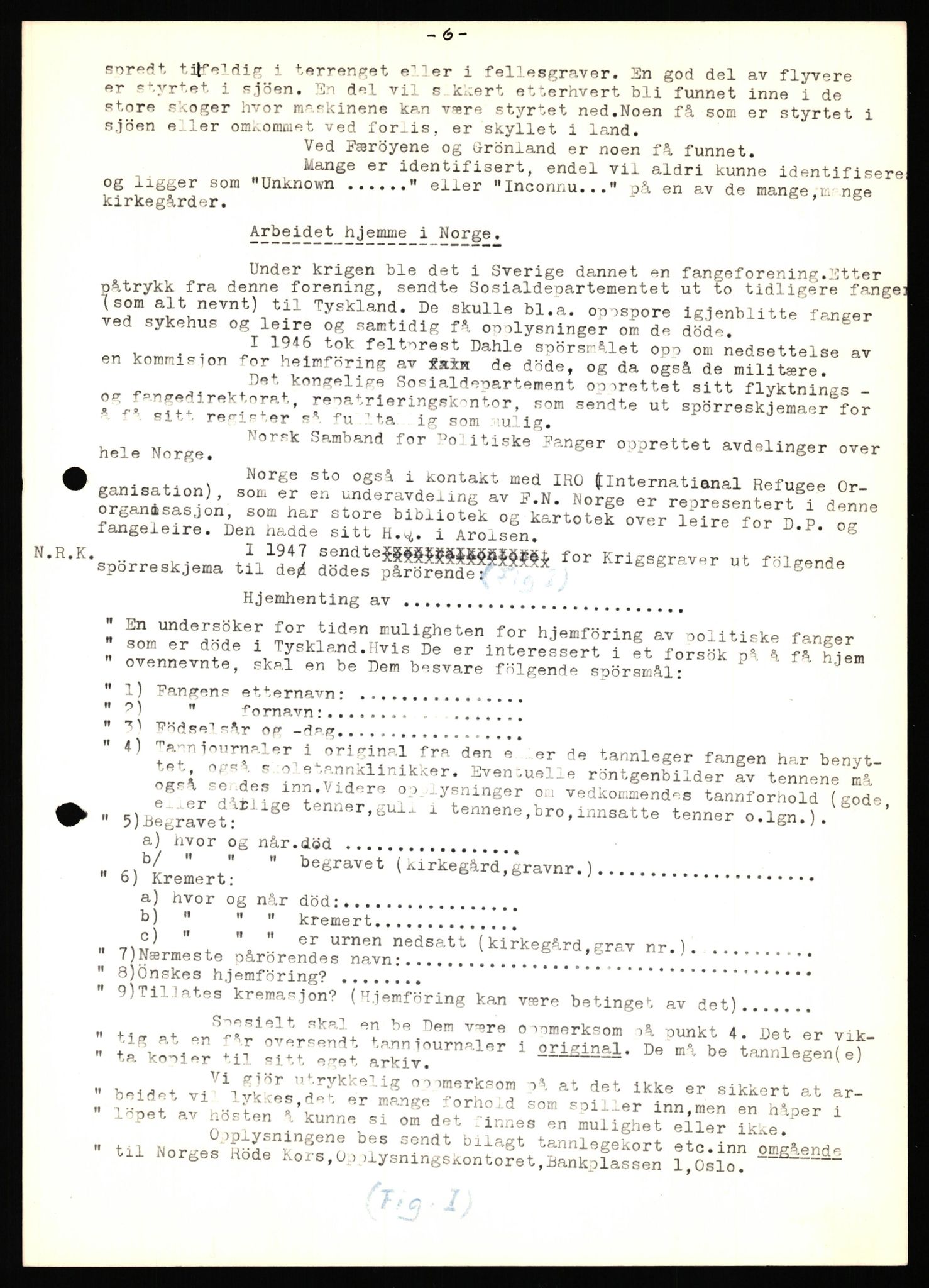 Krigsgravtjenesten, RA/S-7020/D/Da/L0001: Administrasjon m.m., 1950-1966, p. 175
