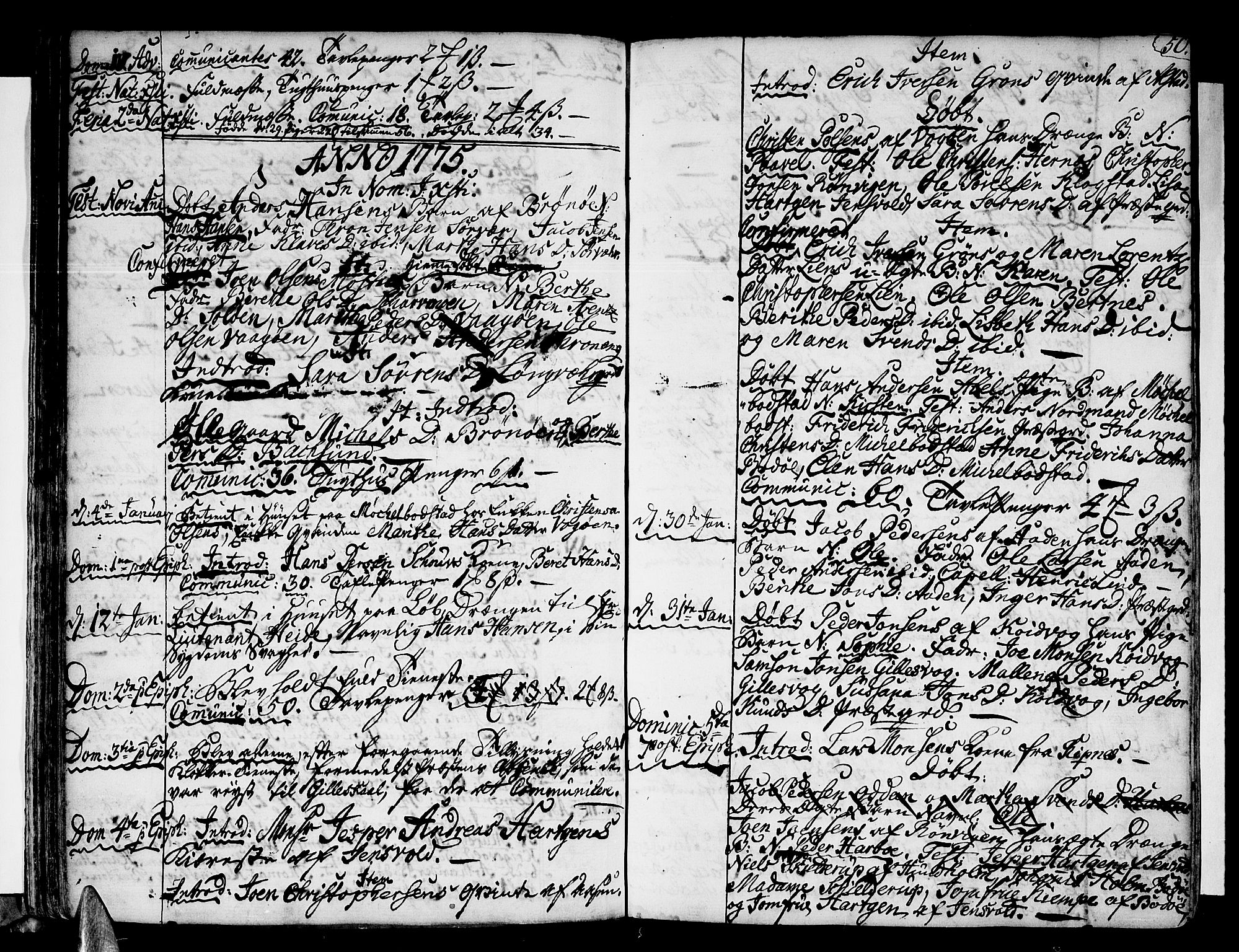 Ministerialprotokoller, klokkerbøker og fødselsregistre - Nordland, SAT/A-1459/801/L0003: Parish register (official) no. 801A03, 1762-1795, p. 50