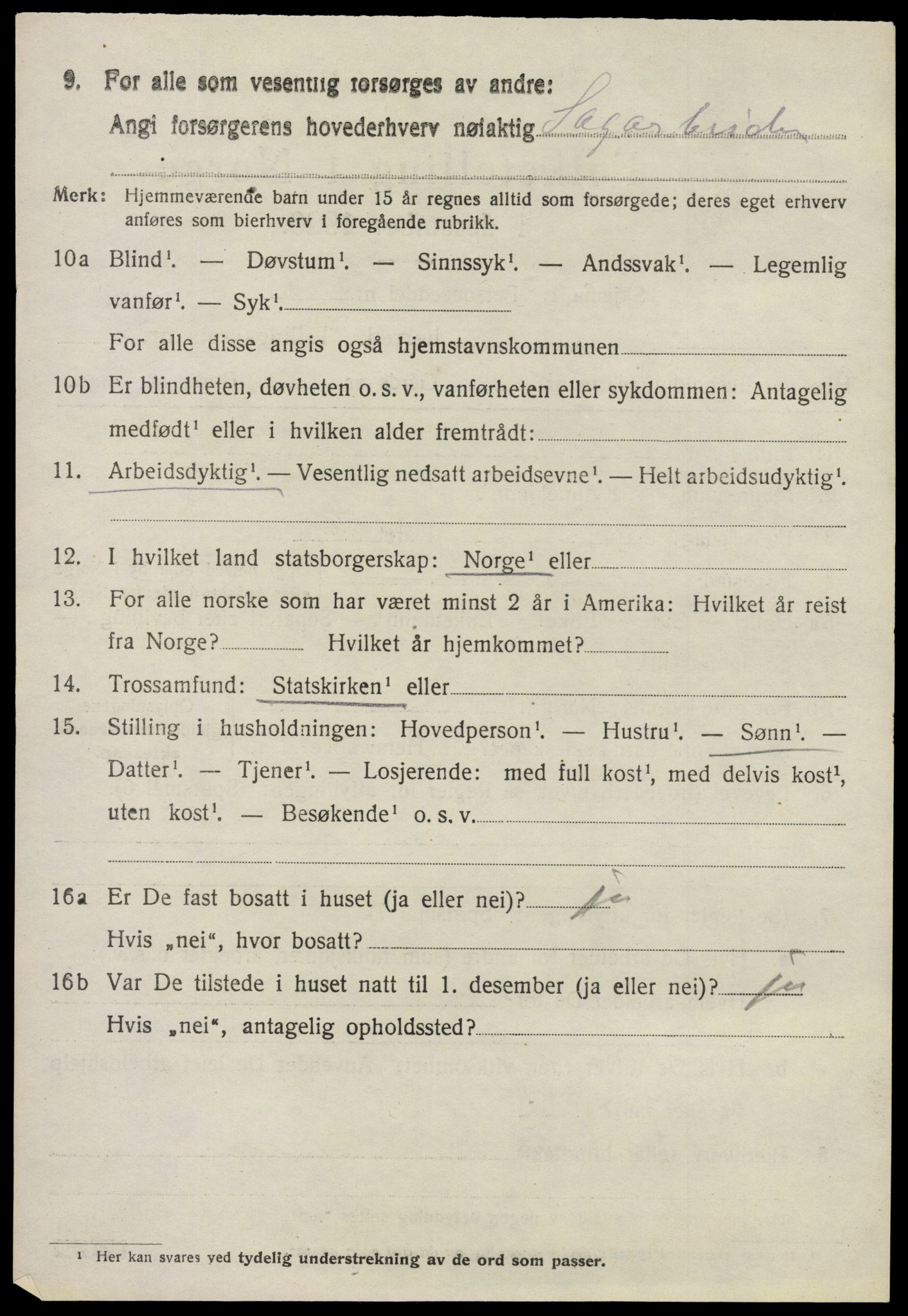 SAO, 1920 census for Glemmen, 1920, p. 18538