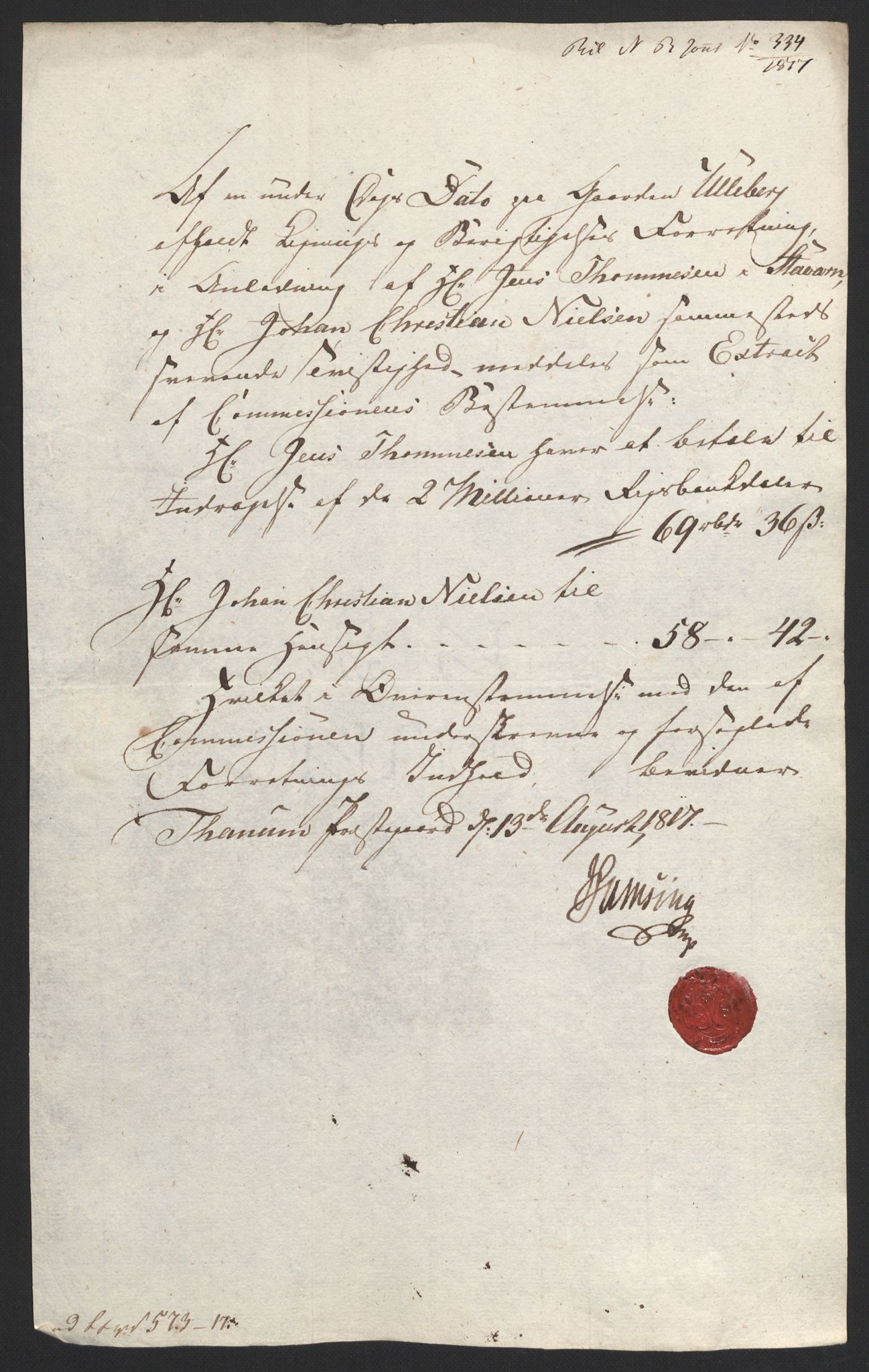 Sølvskatten 1816, NOBA/SOLVSKATTEN/A/L0023: Bind 24: Larvik fogderi, 1816-1824, p. 39