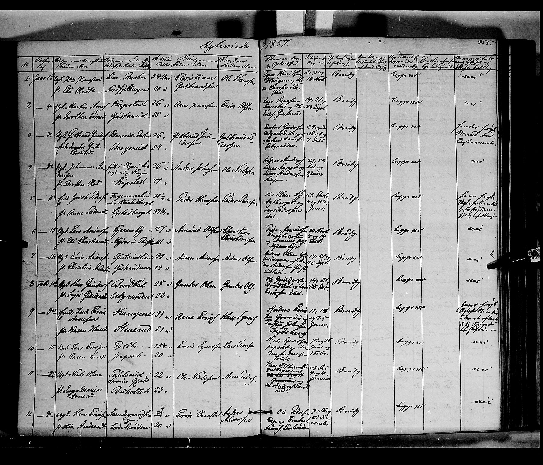 Vinger prestekontor, AV/SAH-PREST-024/H/Ha/Haa/L0010: Parish register (official) no. 10, 1855-1861, p. 355