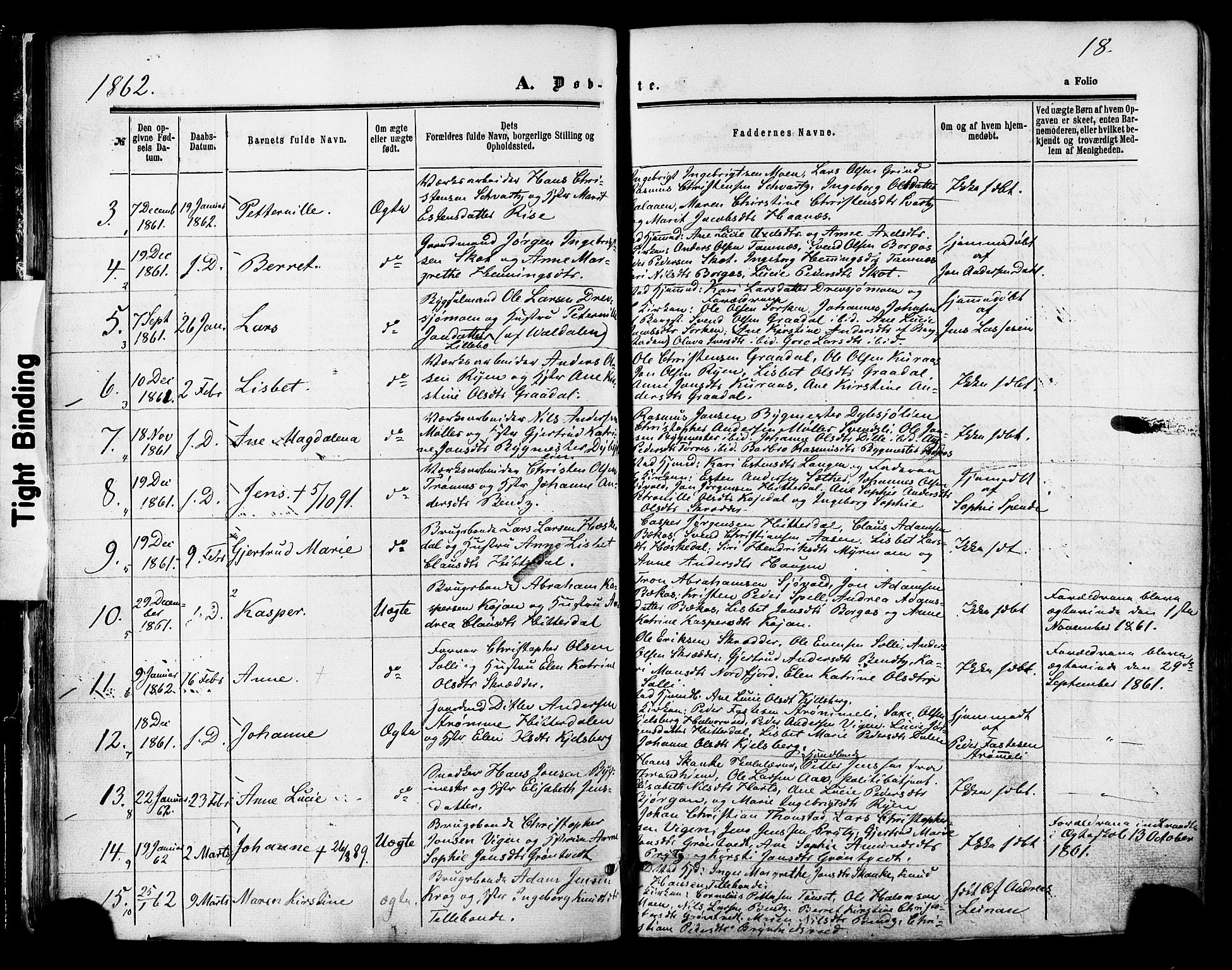 Ministerialprotokoller, klokkerbøker og fødselsregistre - Sør-Trøndelag, SAT/A-1456/681/L0932: Parish register (official) no. 681A10, 1860-1878, p. 18