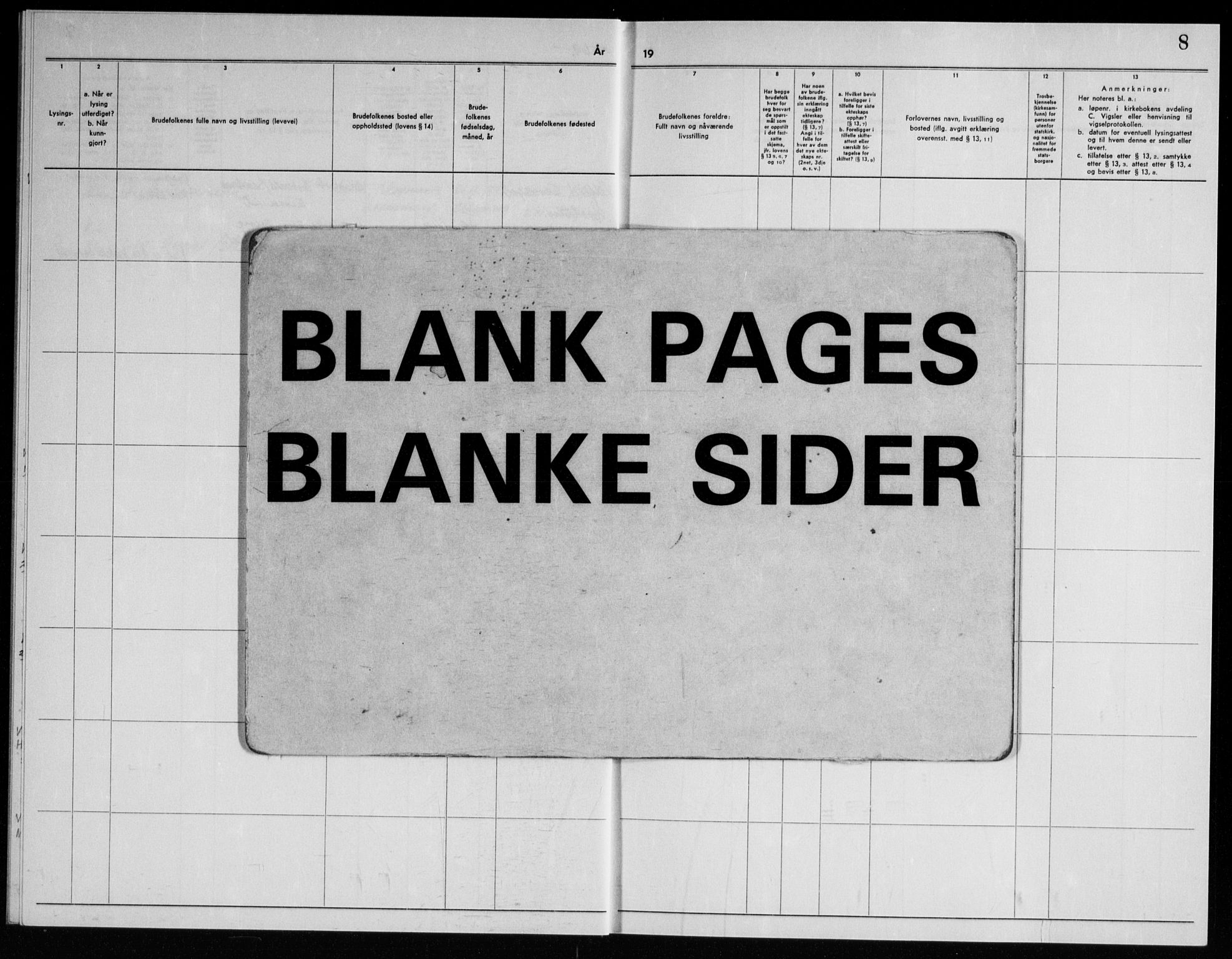 Ådal kirkebøker, AV/SAKO-A-248/H/Ha/L0002: Banns register no. 2, 1967-1969, p. 8