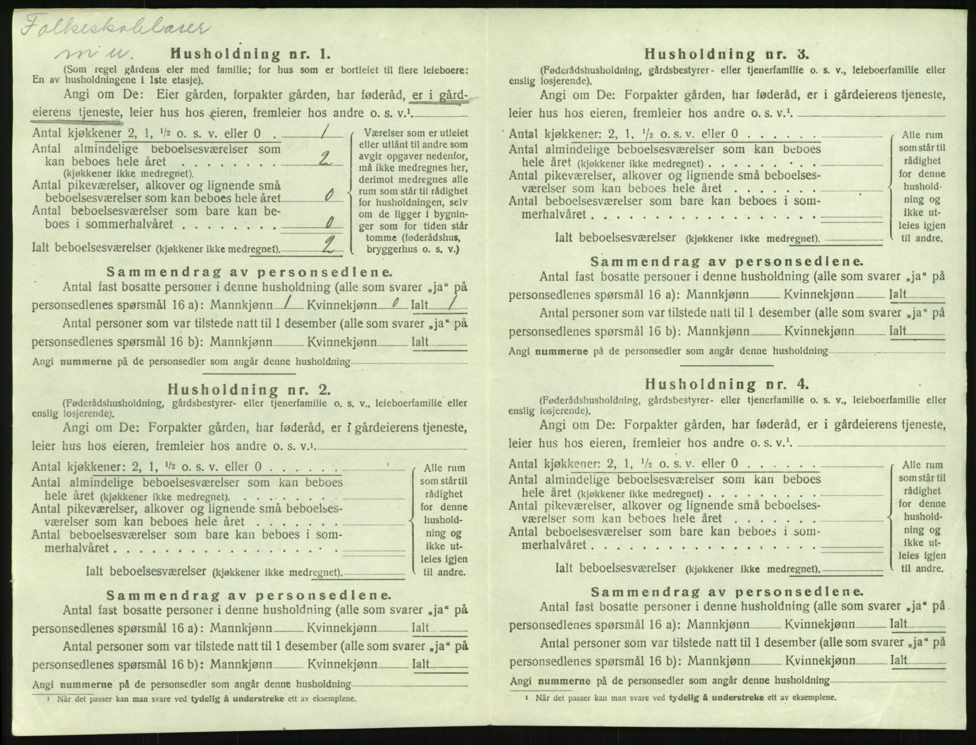 SAH, 1920 census for Løten, 1920, p. 2326