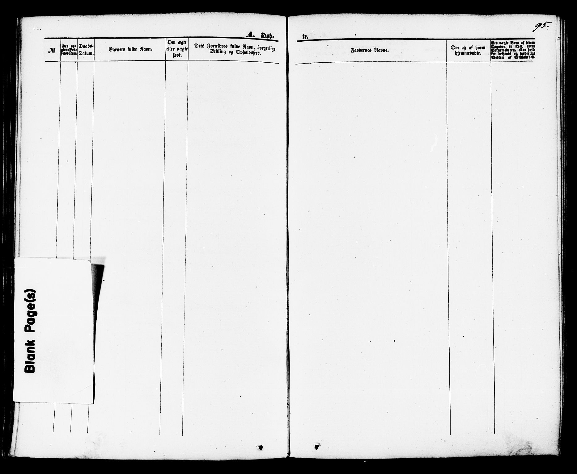 Brevik kirkebøker, AV/SAKO-A-255/F/Fa/L0006: Parish register (official) no. 6, 1866-1881, p. 95