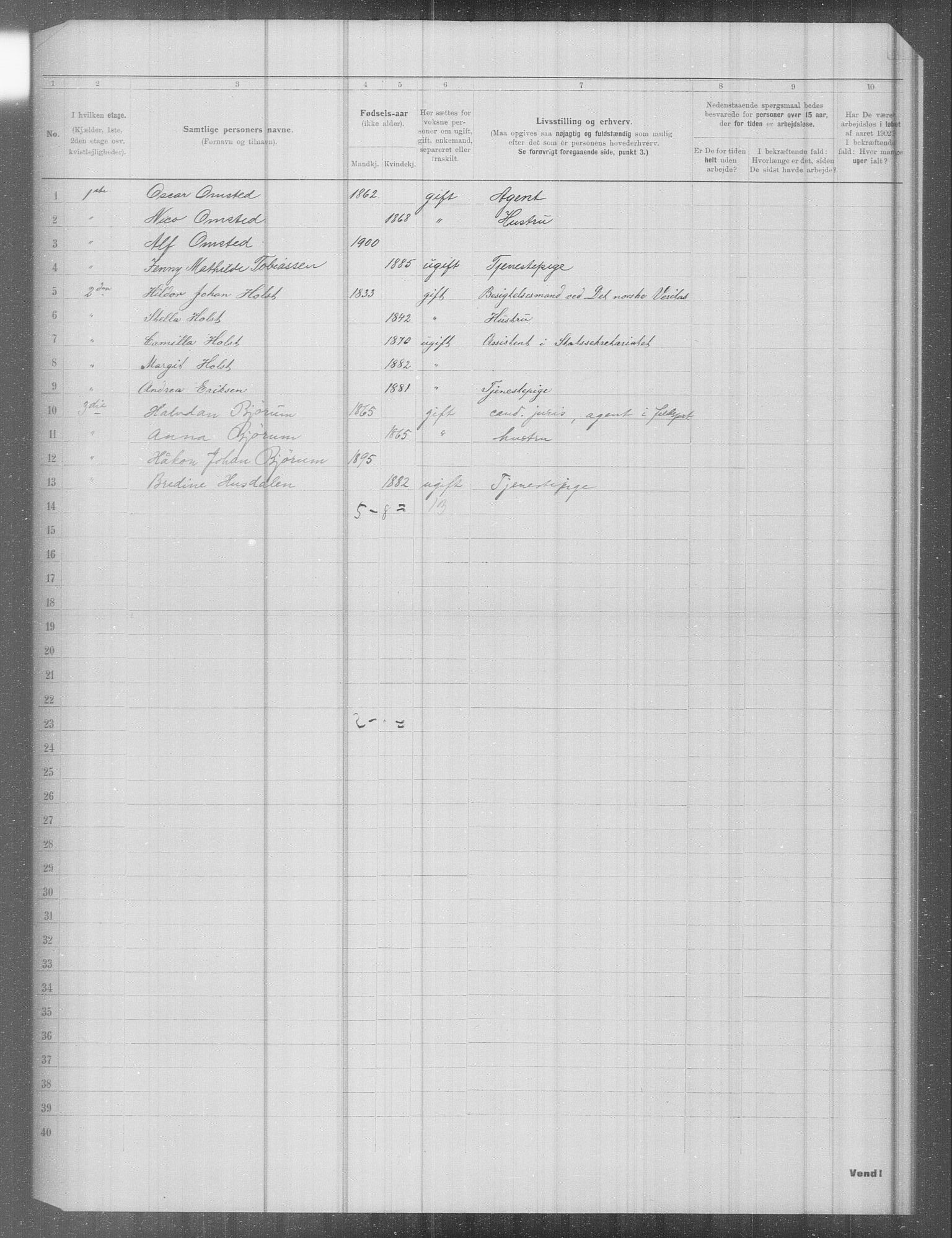 OBA, Municipal Census 1902 for Kristiania, 1902, p. 9062