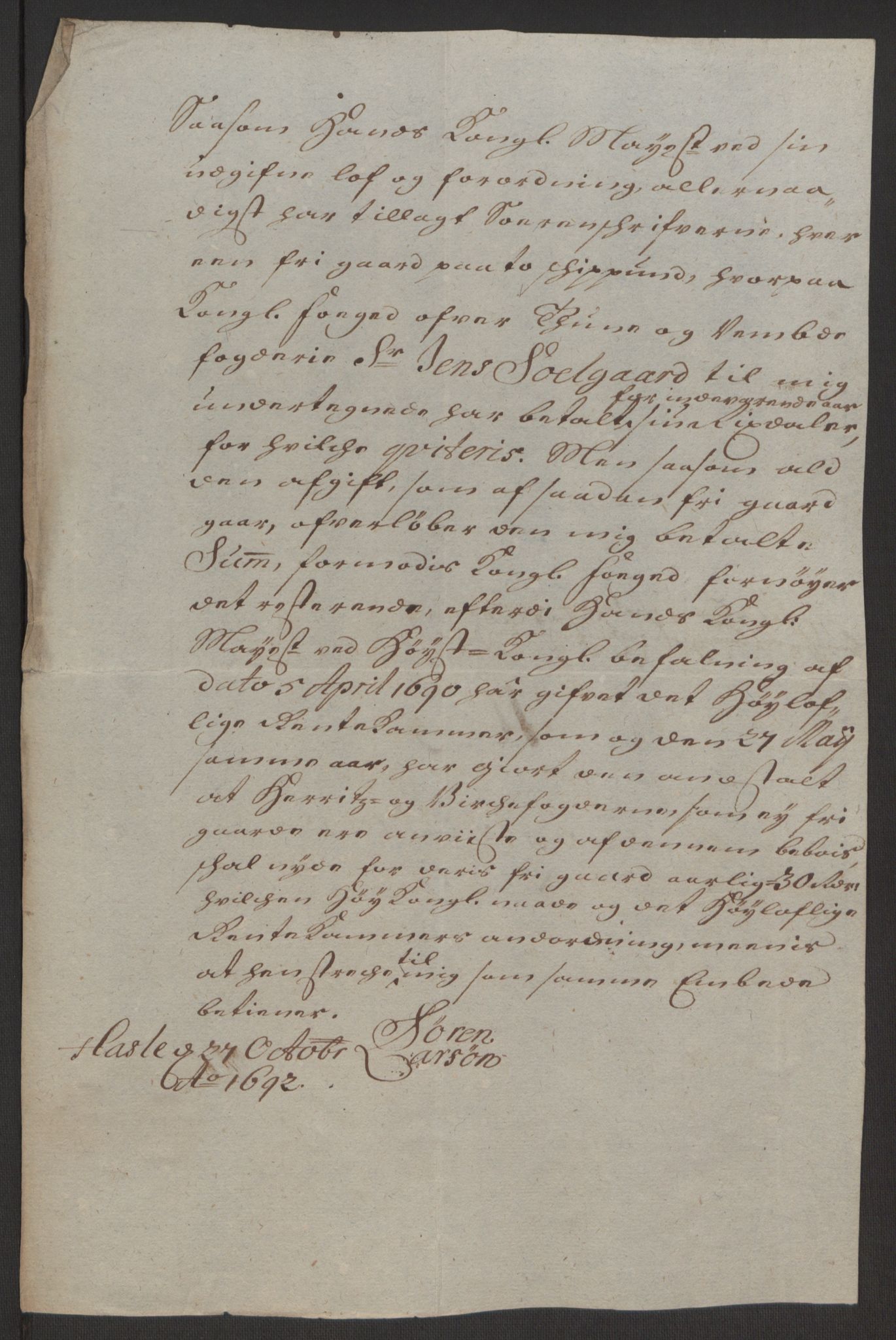 Rentekammeret inntil 1814, Reviderte regnskaper, Fogderegnskap, AV/RA-EA-4092/R03/L0120: Fogderegnskap Onsøy, Tune, Veme og Åbygge fogderi, 1692-1693, p. 189