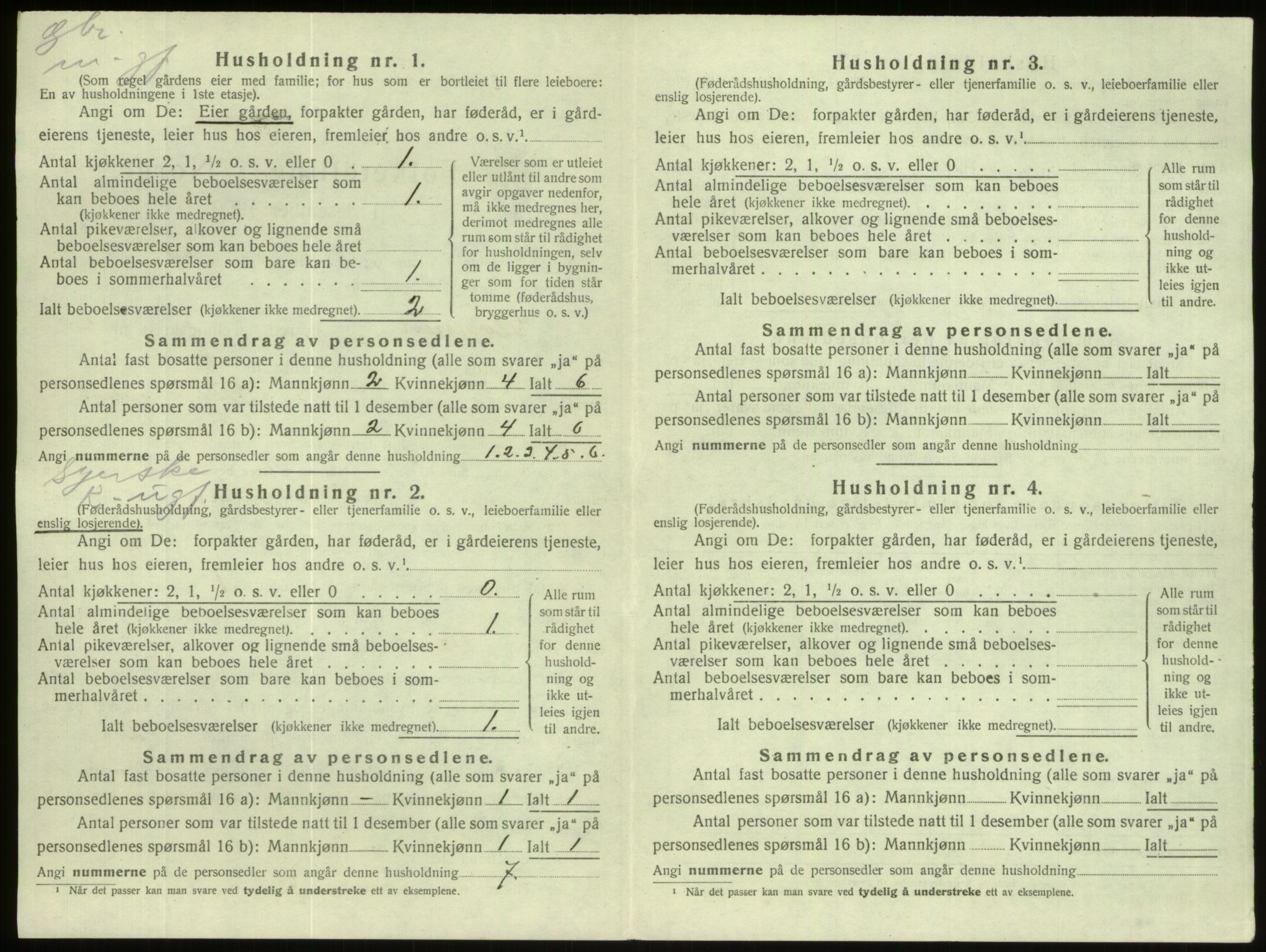 SAB, 1920 census for Gloppen, 1920, p. 151