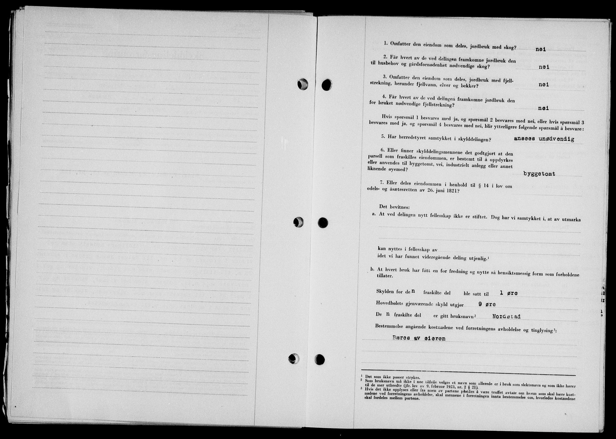 Lofoten sorenskriveri, SAT/A-0017/1/2/2C/L0019a: Mortgage book no. 19a, 1948-1948, Diary no: : 2598/1948