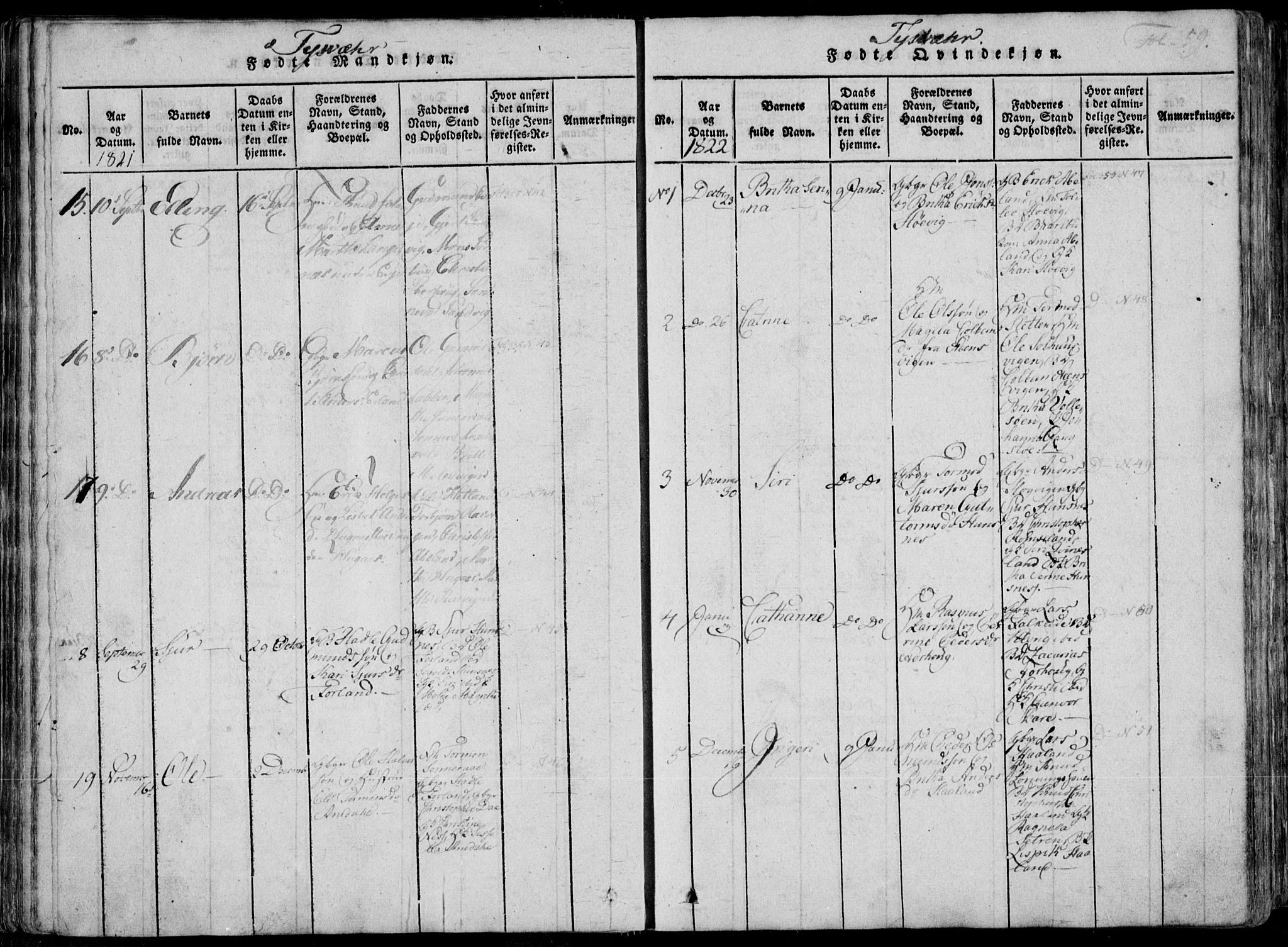 Skjold sokneprestkontor, SAST/A-101847/H/Ha/Haa/L0004: Parish register (official) no. A 4 /1, 1815-1830, p. 59