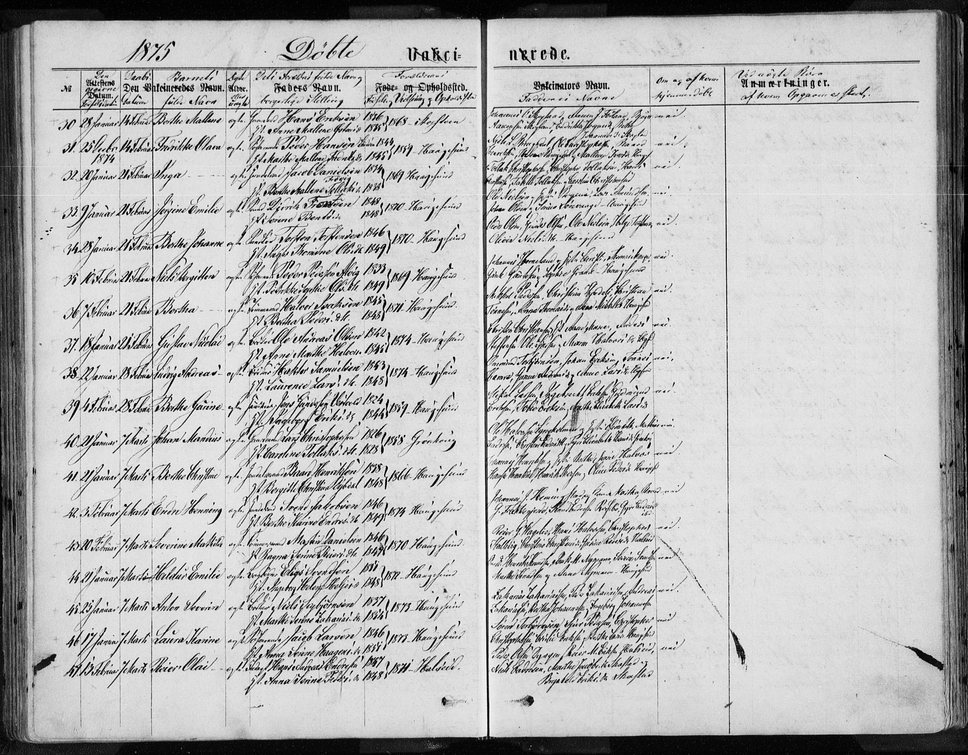 Torvastad sokneprestkontor, AV/SAST-A -101857/H/Ha/Haa/L0013: Parish register (official) no. A 12.2, 1867-1877