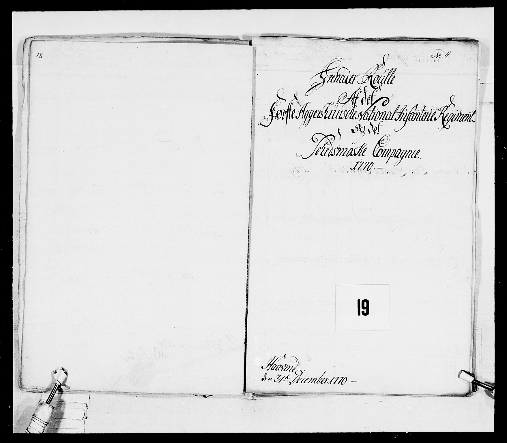 Generalitets- og kommissariatskollegiet, Det kongelige norske kommissariatskollegium, AV/RA-EA-5420/E/Eh/L0037: 1. Akershusiske nasjonale infanteriregiment, 1767-1773, p. 70
