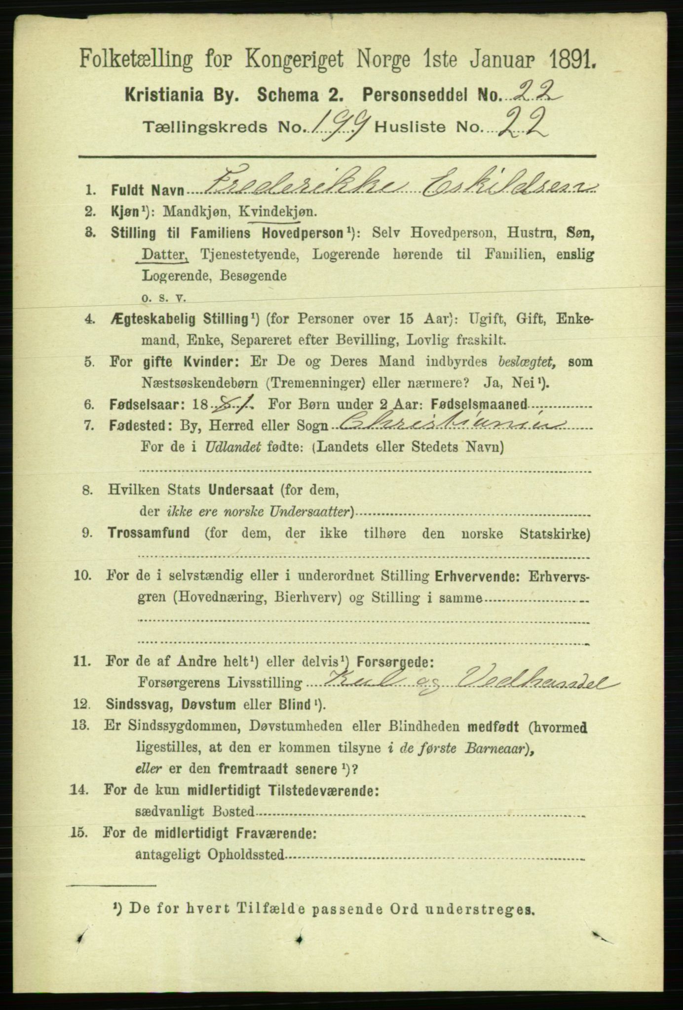 RA, 1891 census for 0301 Kristiania, 1891, p. 120034