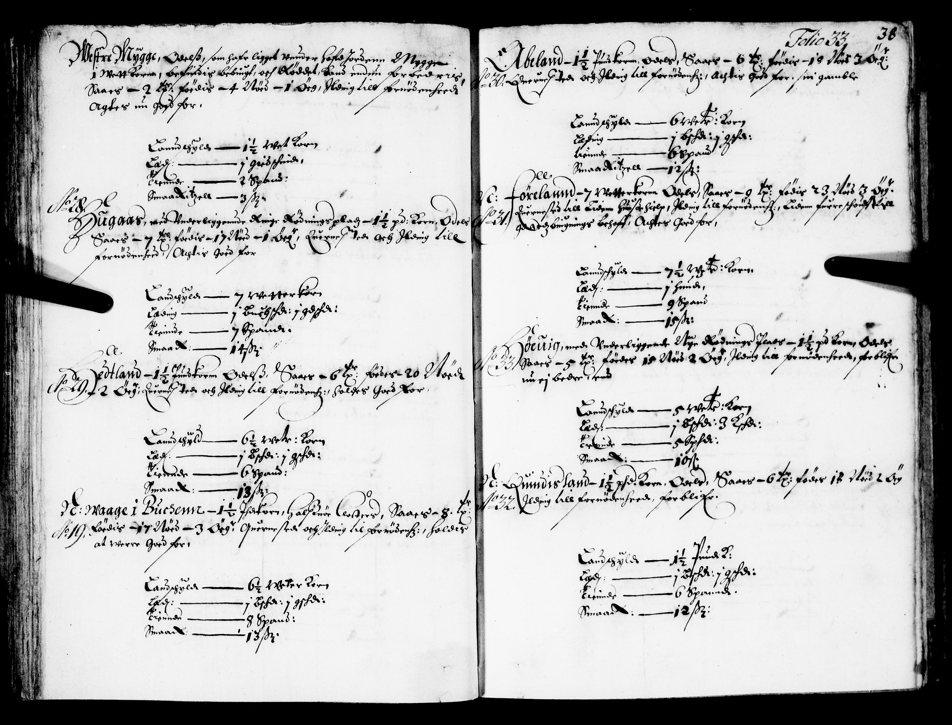 Rentekammeret inntil 1814, Realistisk ordnet avdeling, AV/RA-EA-4070/N/Nb/Nba/L0033: Ryfylke fogderi, 1668, p. 32b-33a