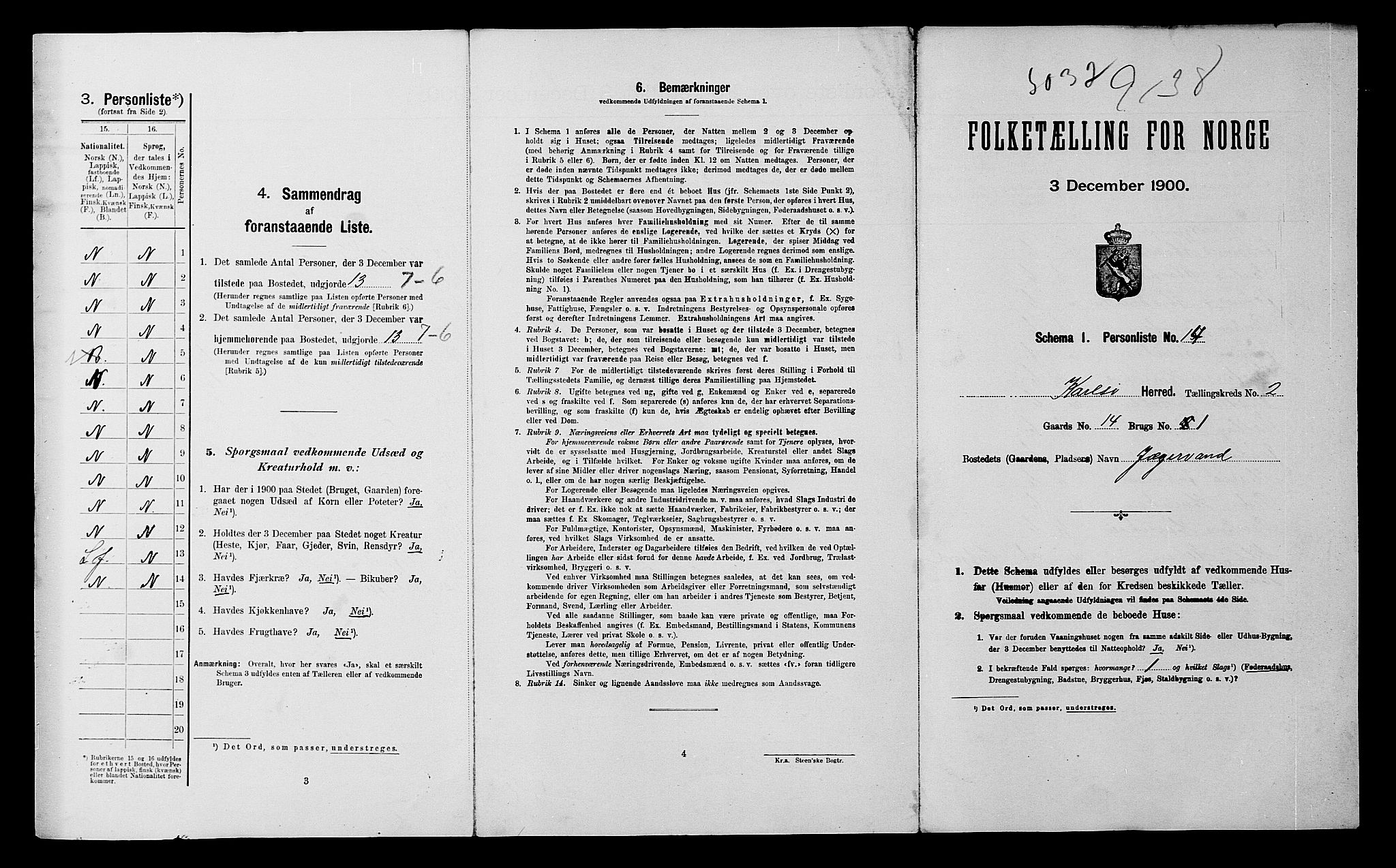 SATØ, 1900 census for Karlsøy, 1900, p. 25