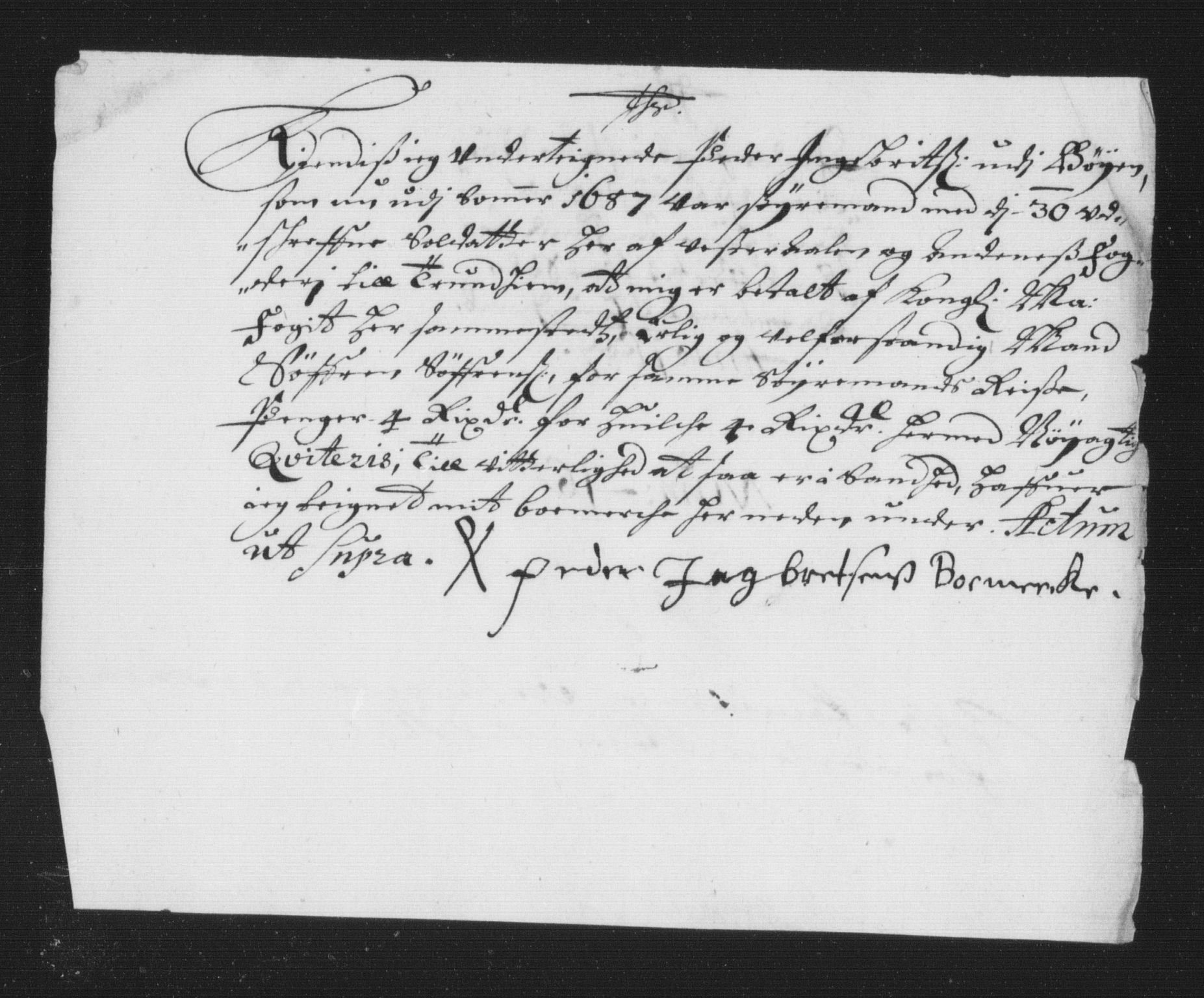 Rentekammeret inntil 1814, Reviderte regnskaper, Stiftamtstueregnskaper, Trondheim stiftamt og Nordland amt, AV/RA-EA-6044/R/Rh/L0010: Nordland amt, 1687