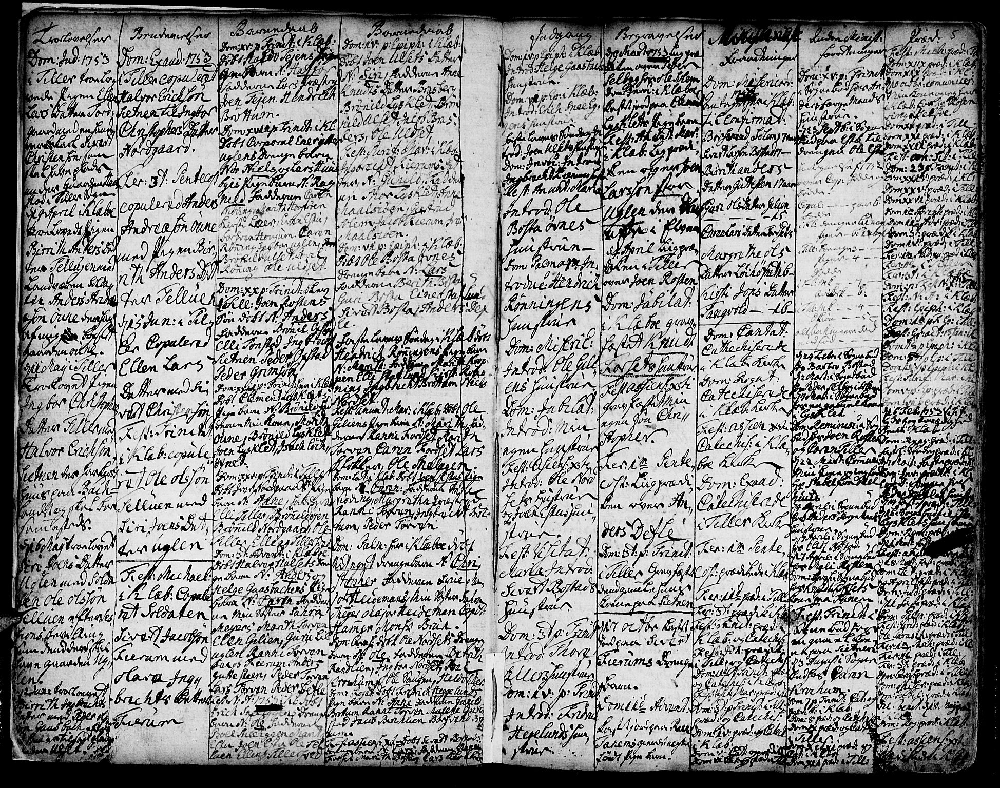 Ministerialprotokoller, klokkerbøker og fødselsregistre - Sør-Trøndelag, SAT/A-1456/618/L0437: Parish register (official) no. 618A02, 1749-1782, p. 5