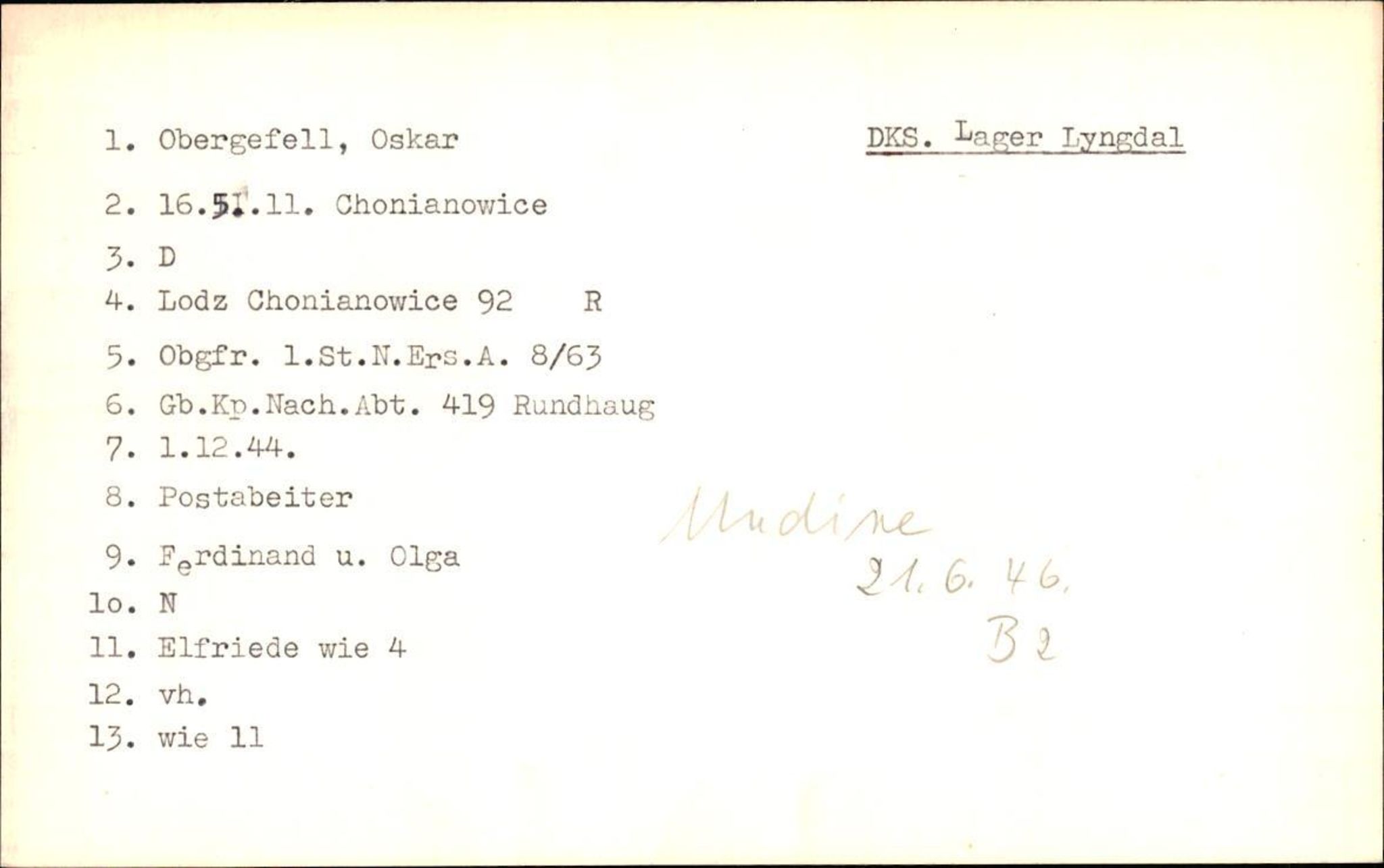 Hjemsendte tyskere , RA/RAFA-6487/D/Db/L0020: Mülzet-Paülisch, 1945-1947, p. 757