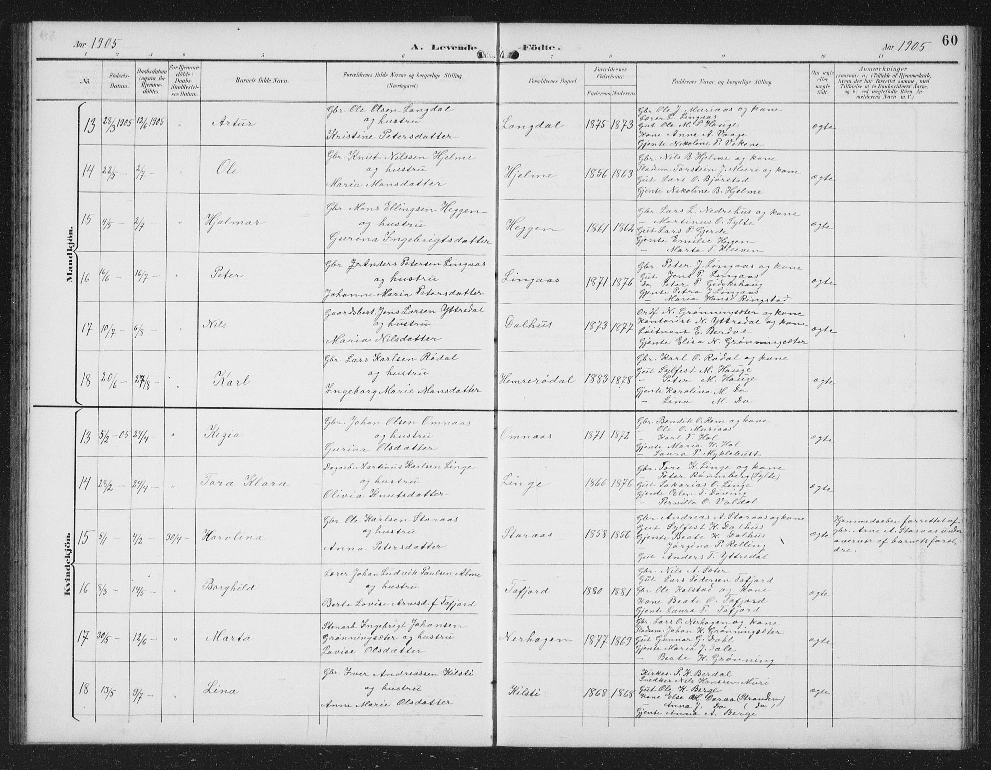 Ministerialprotokoller, klokkerbøker og fødselsregistre - Møre og Romsdal, SAT/A-1454/519/L0264: Parish register (copy) no. 519C05, 1892-1910, p. 60