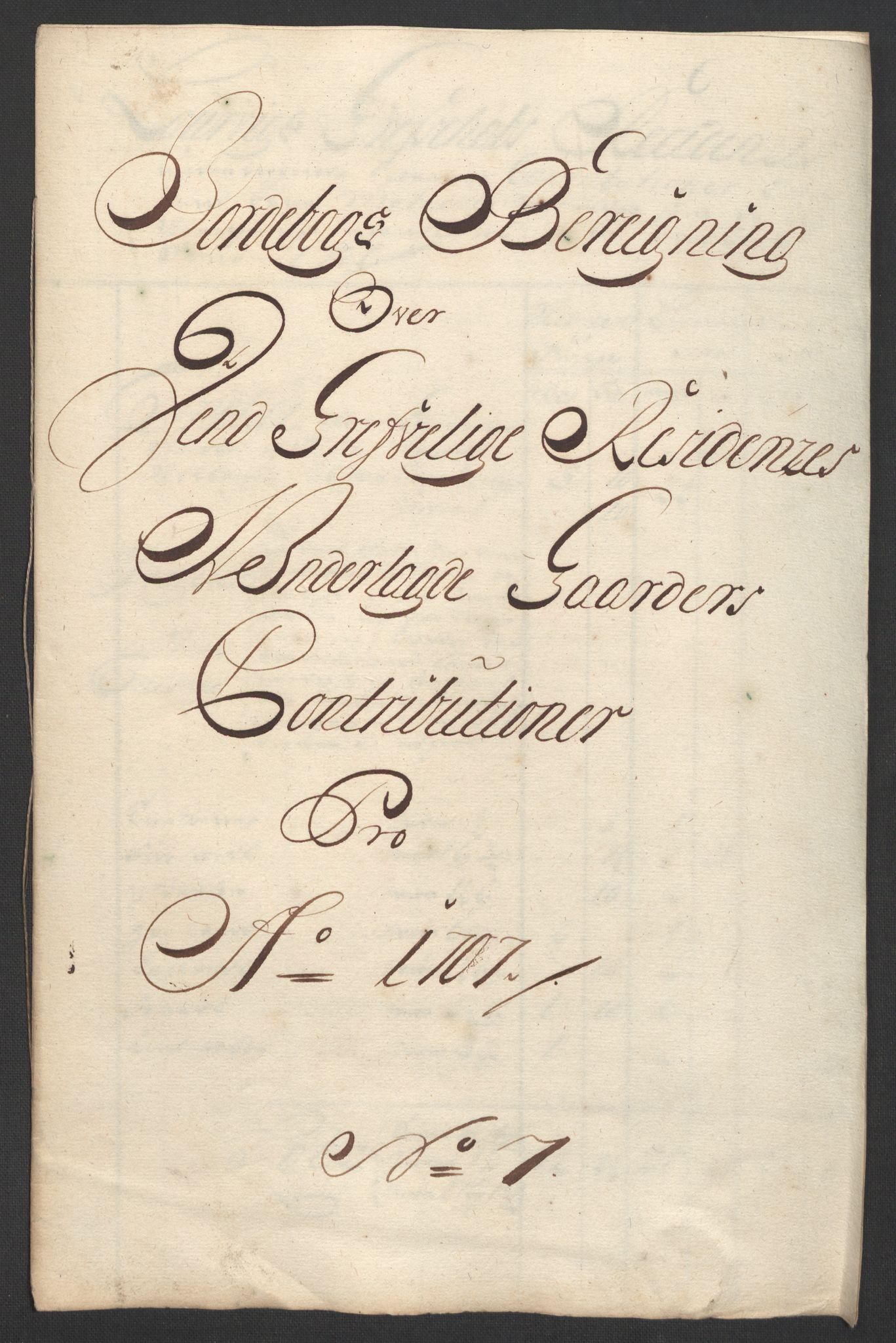 Rentekammeret inntil 1814, Reviderte regnskaper, Fogderegnskap, RA/EA-4092/R33/L1980: Fogderegnskap Larvik grevskap, 1707-1708, p. 156