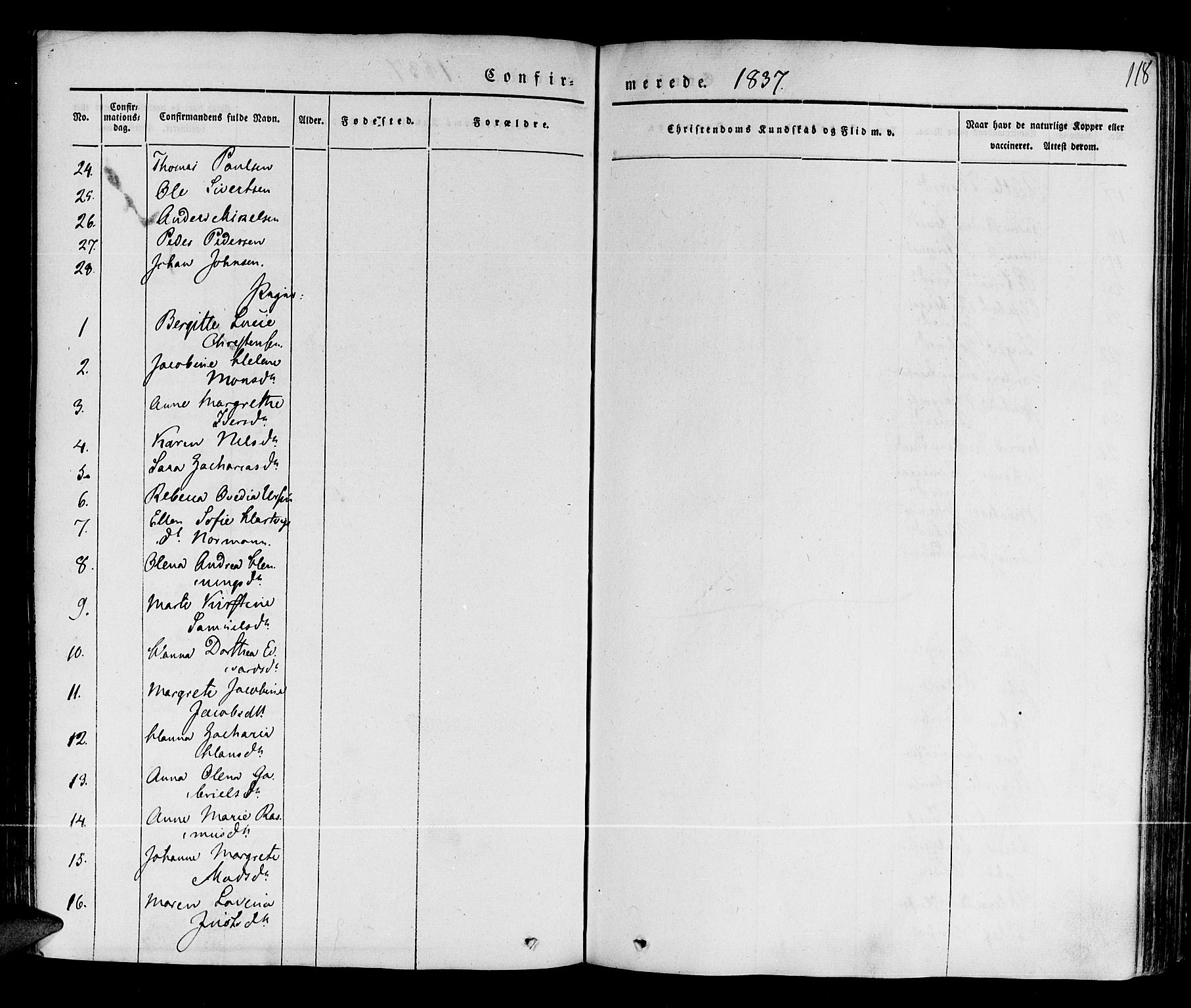 Ibestad sokneprestembete, AV/SATØ-S-0077/H/Ha/Haa/L0006kirke: Parish register (official) no. 6, 1837-1850, p. 118