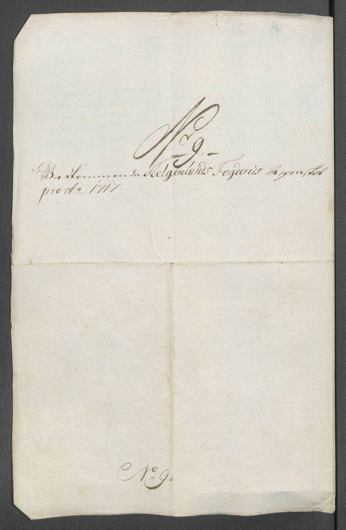 Rentekammeret inntil 1814, Reviderte regnskaper, Fogderegnskap, AV/RA-EA-4092/R65/L4515: Fogderegnskap Helgeland, 1717, p. 132